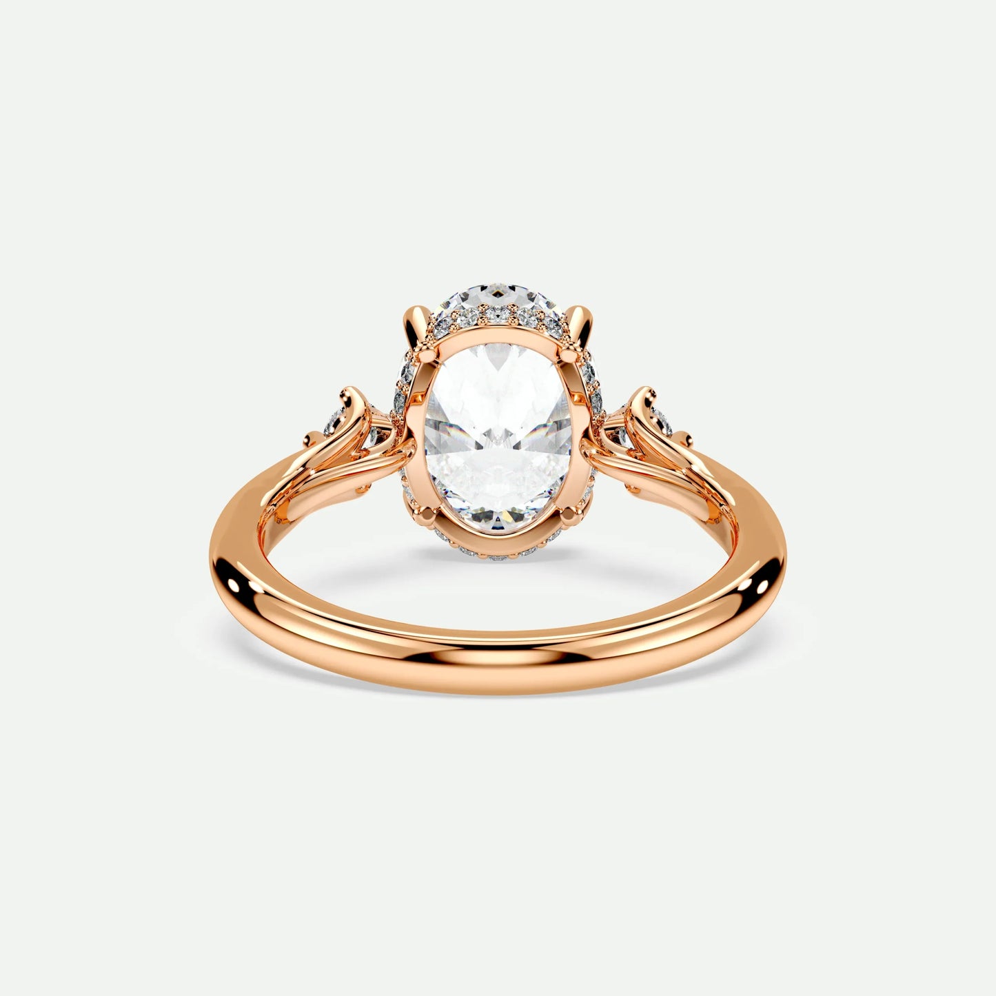 Oval - Silver (Rose Gold)