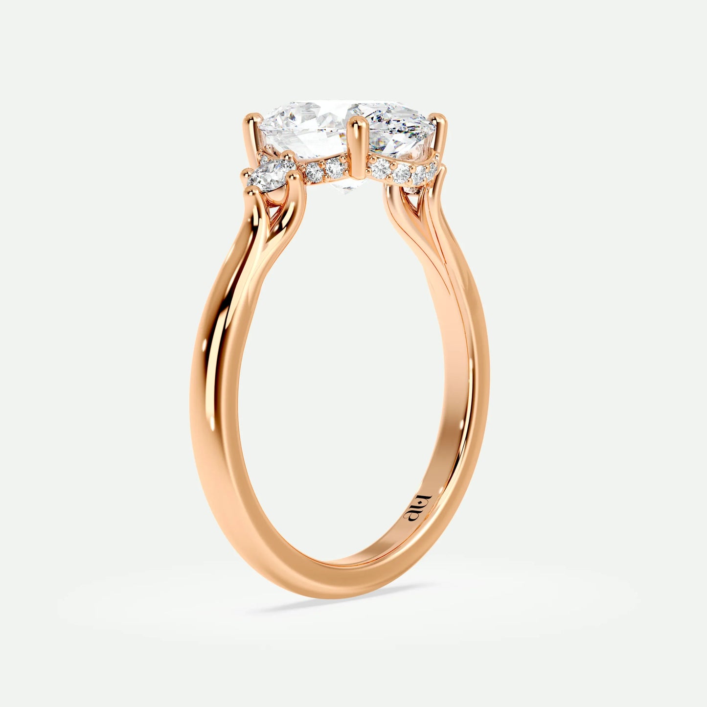 Oval - Silver (Rose Gold)