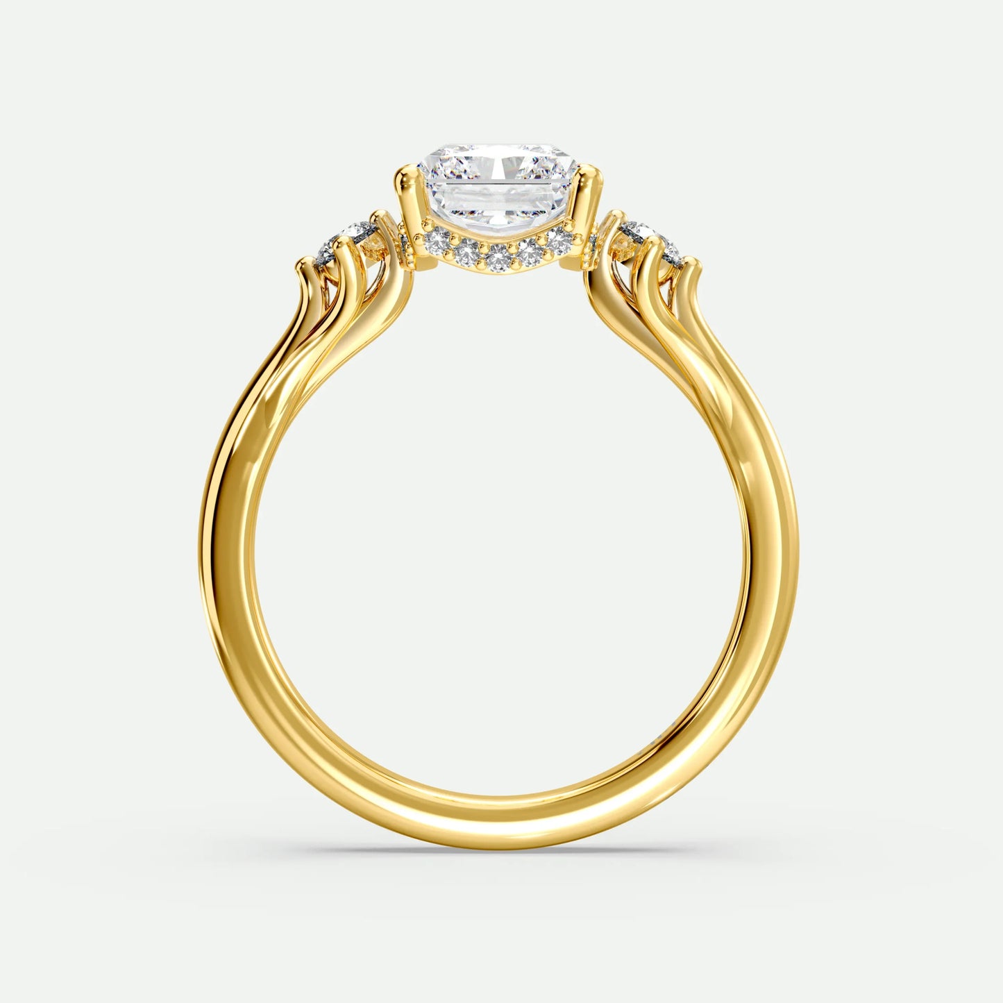 Radiant - Silver (Yellow Gold)