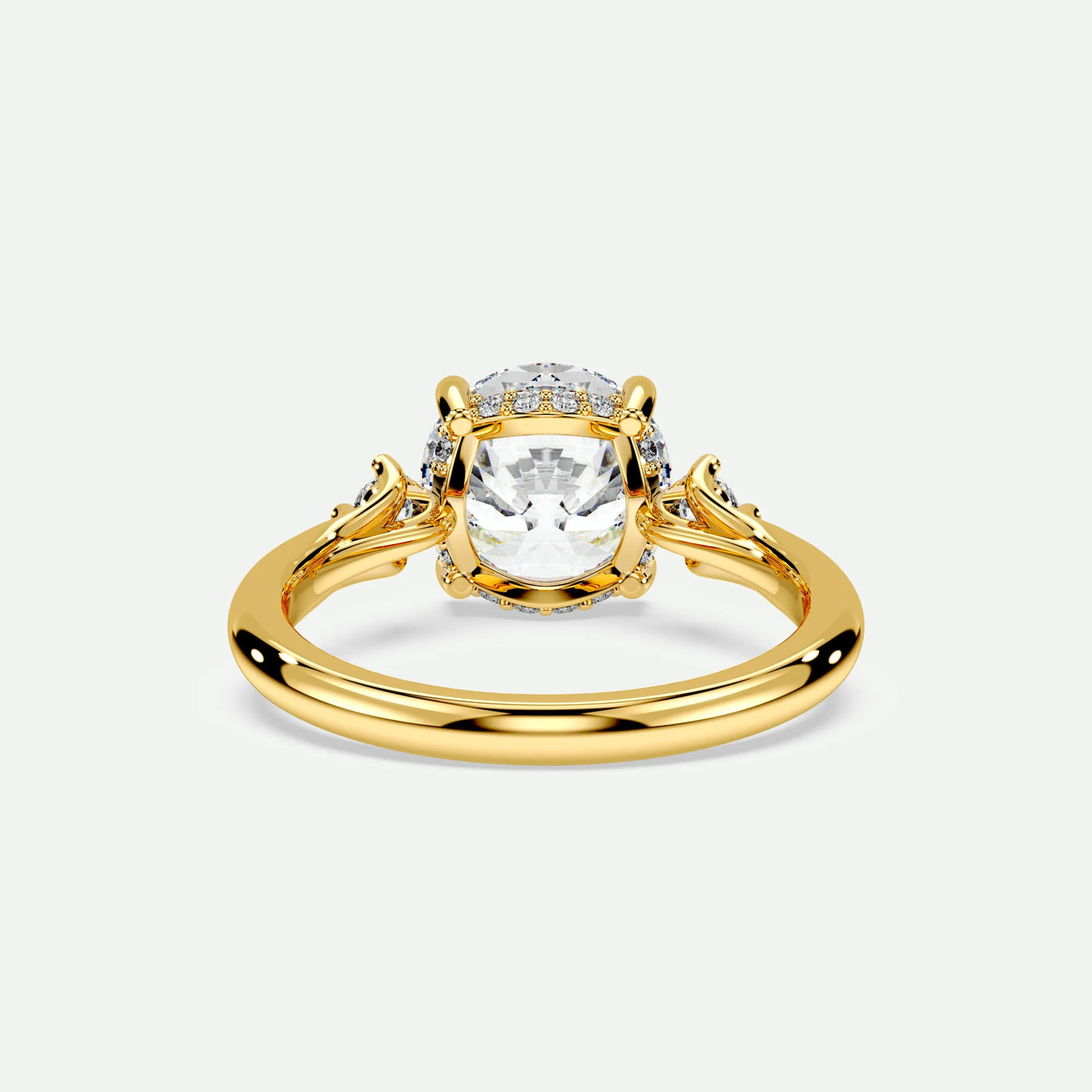 Round - Silver (Yellow Gold)