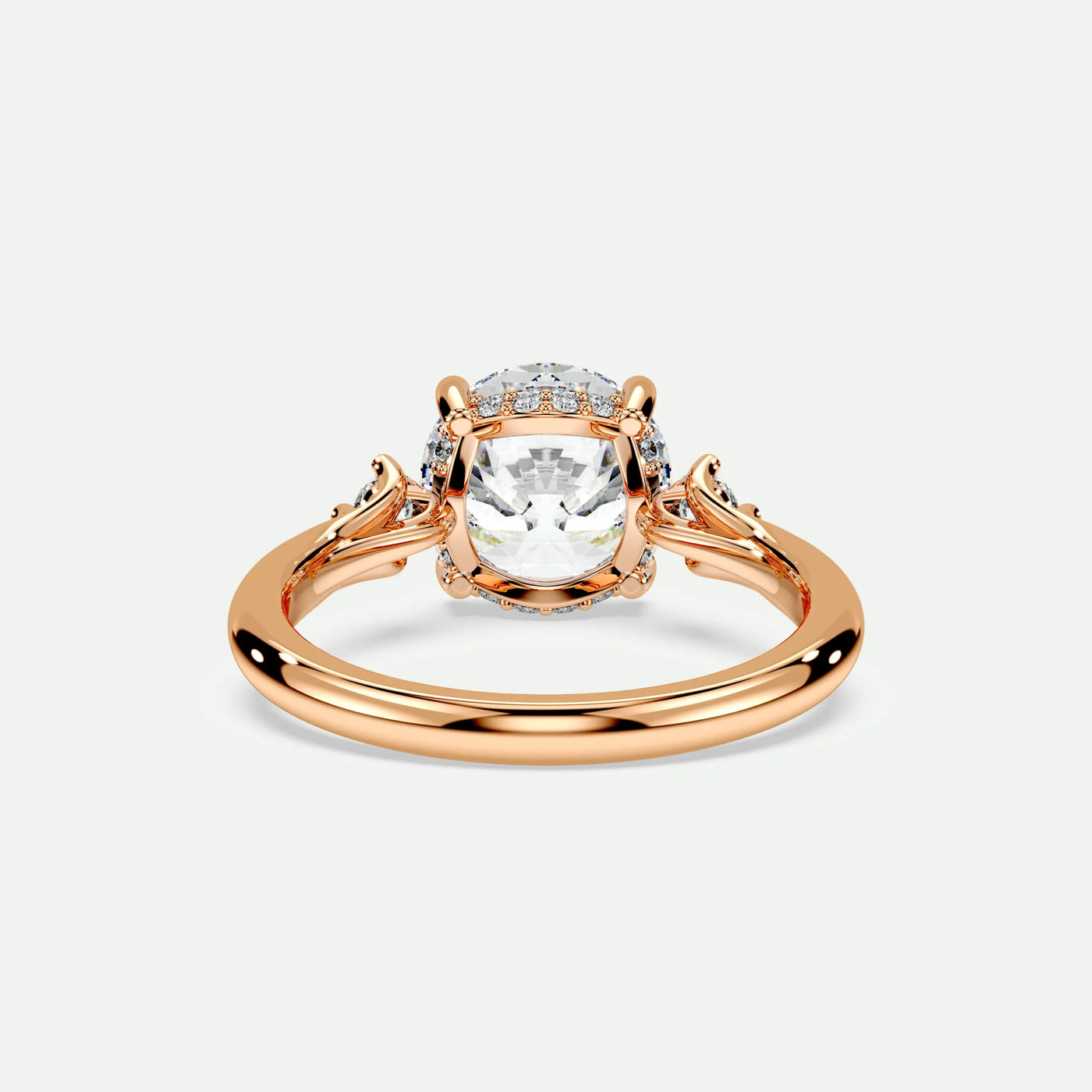 Round - Silver (Rose Gold)