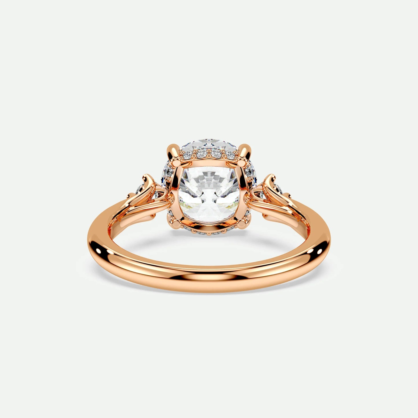 Round - Silver (Rose Gold)
