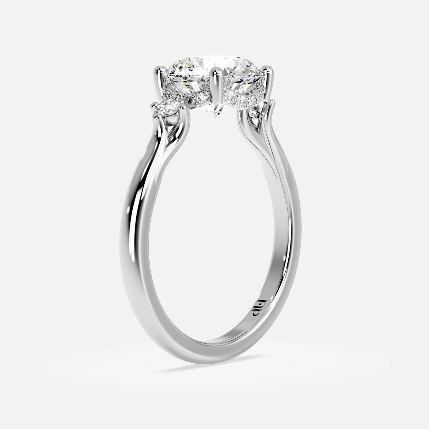 Round - Silver (White Gold)