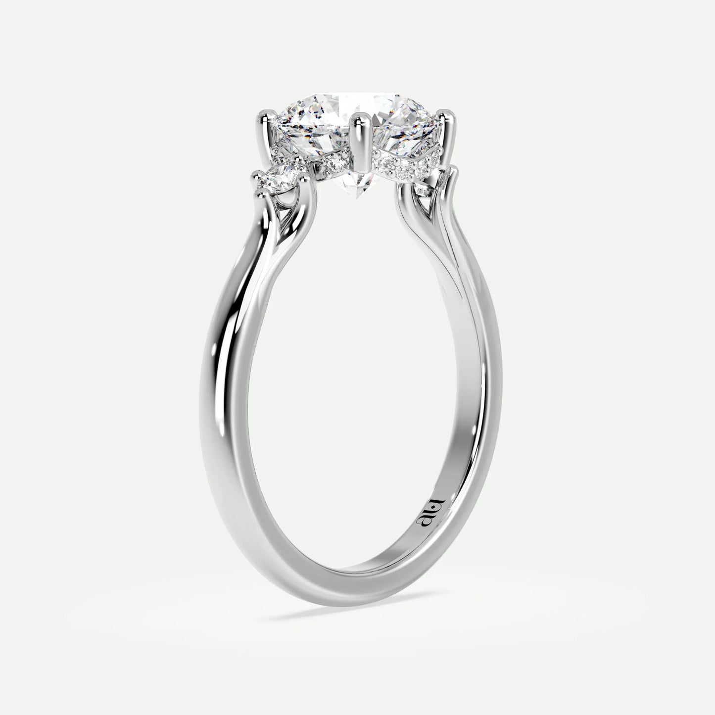 Round - Silver (White Gold)