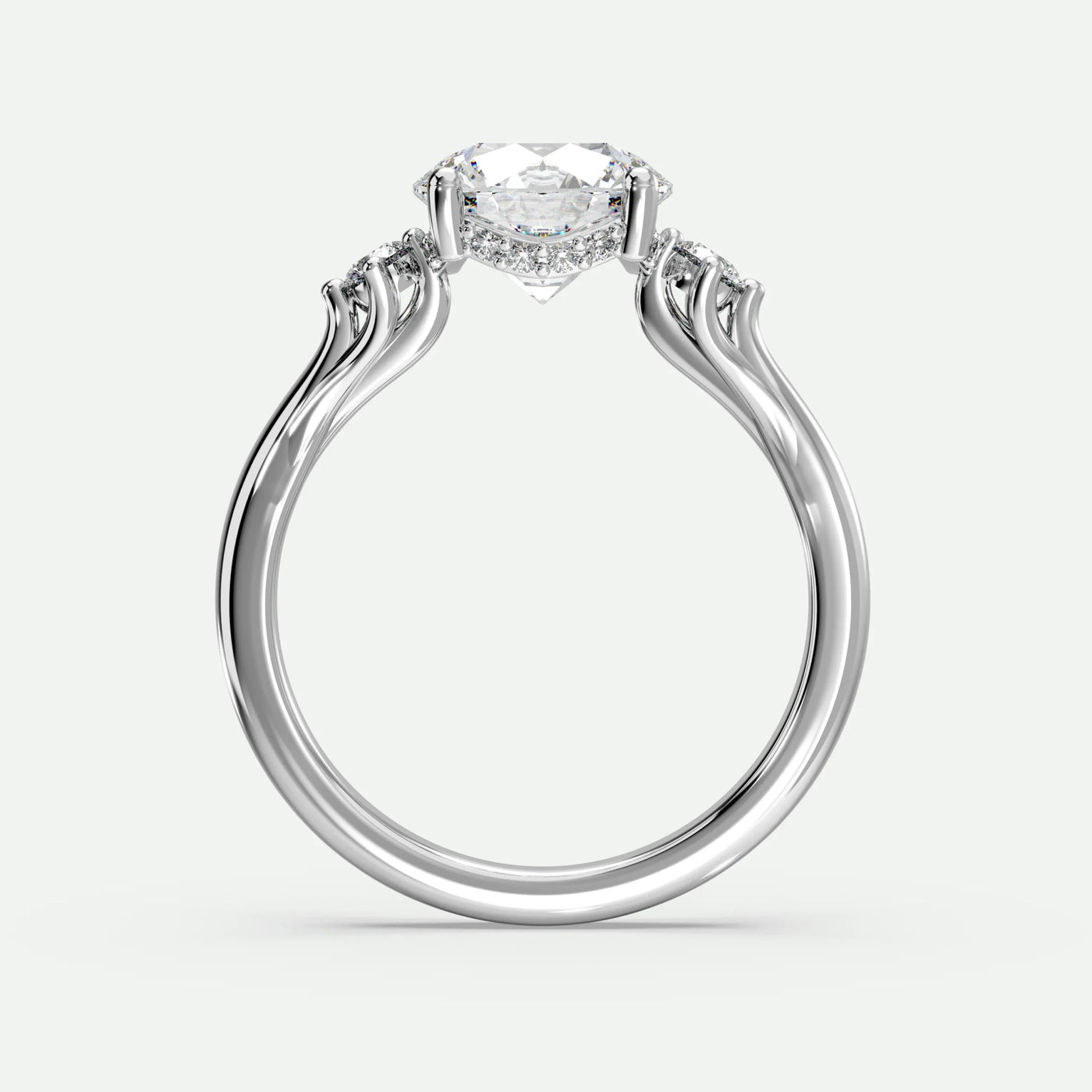 Round - Silver (White Gold)
