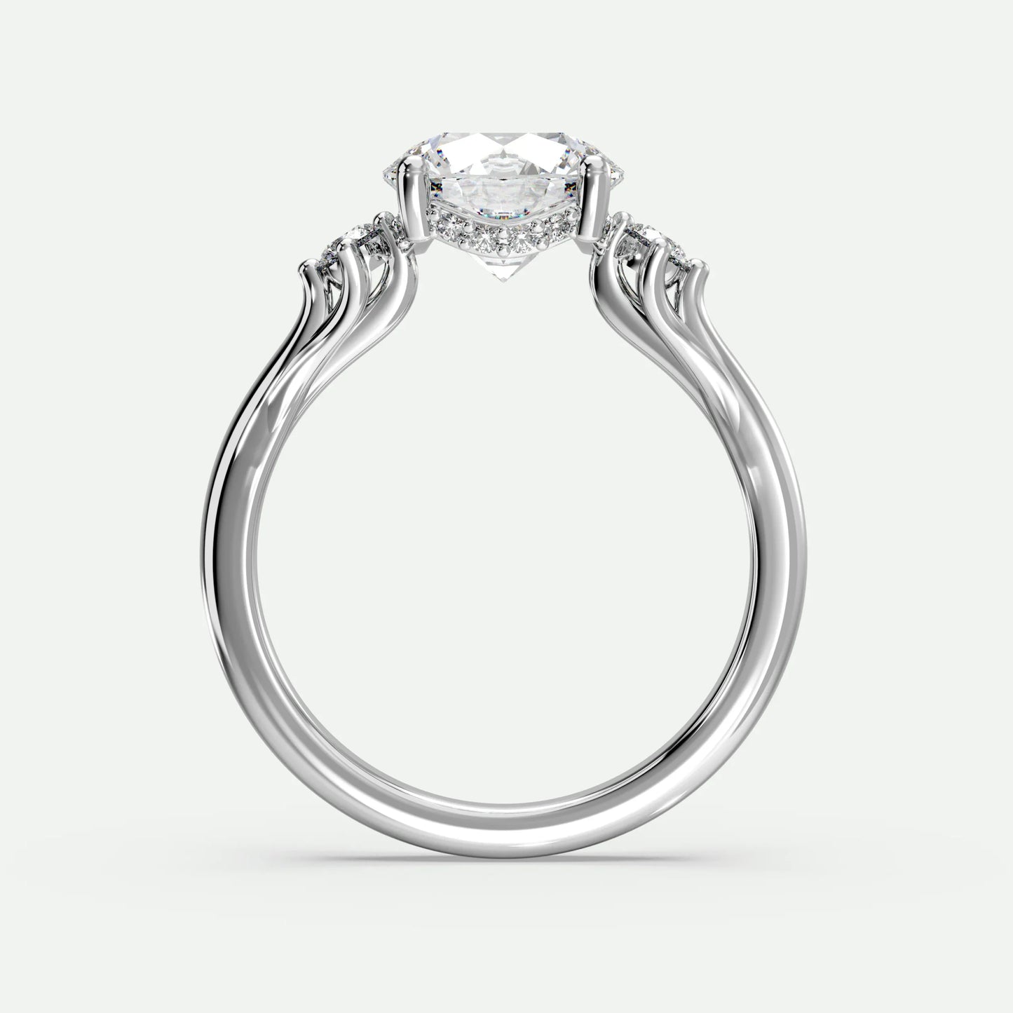 Round - Silver (White Gold)
