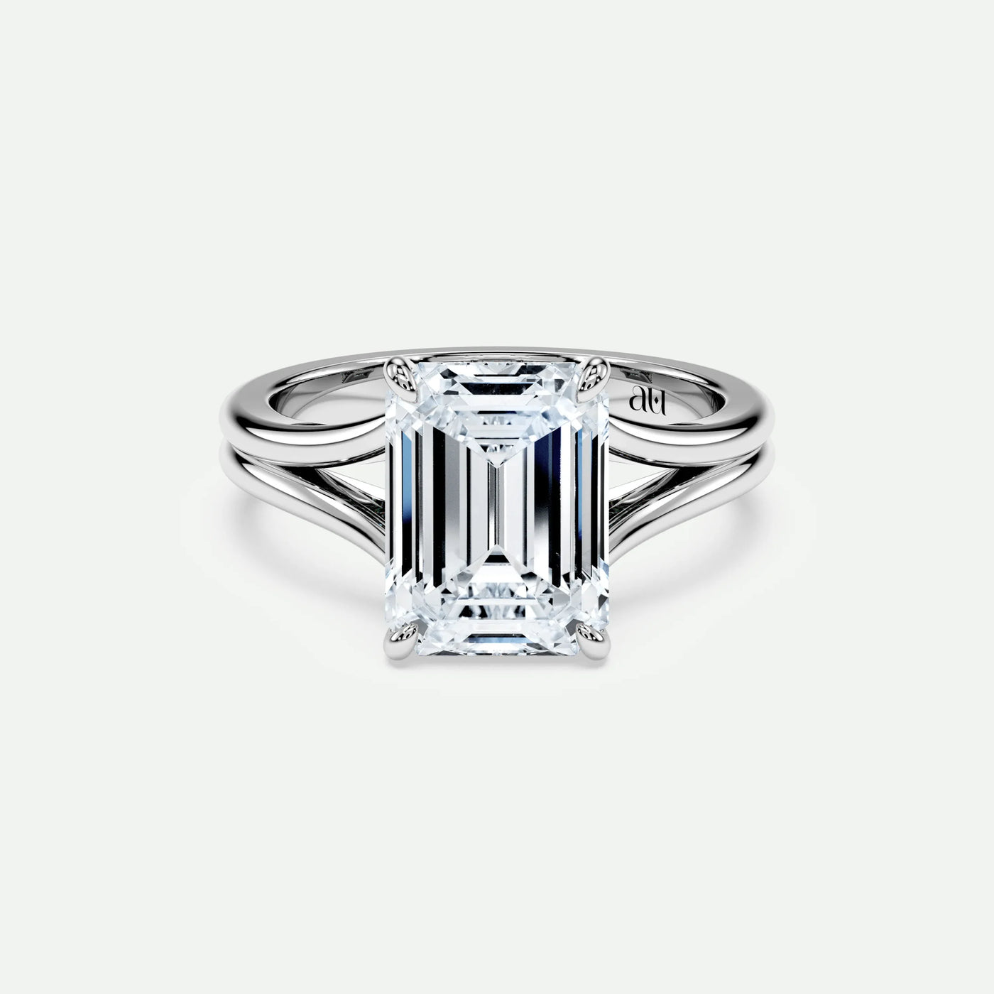Emerald - Silver (White Gold)