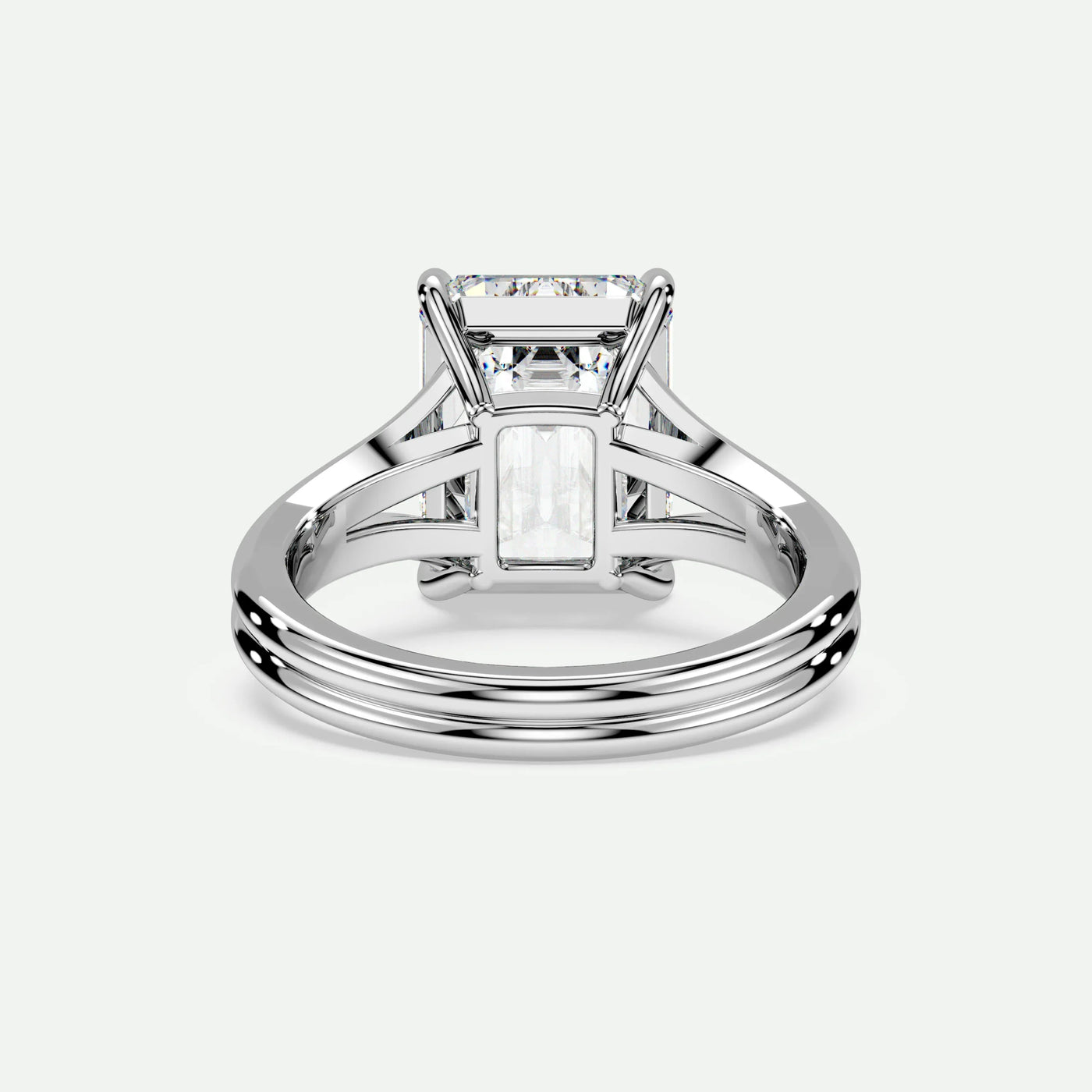 Emerald - Silver (White Gold)