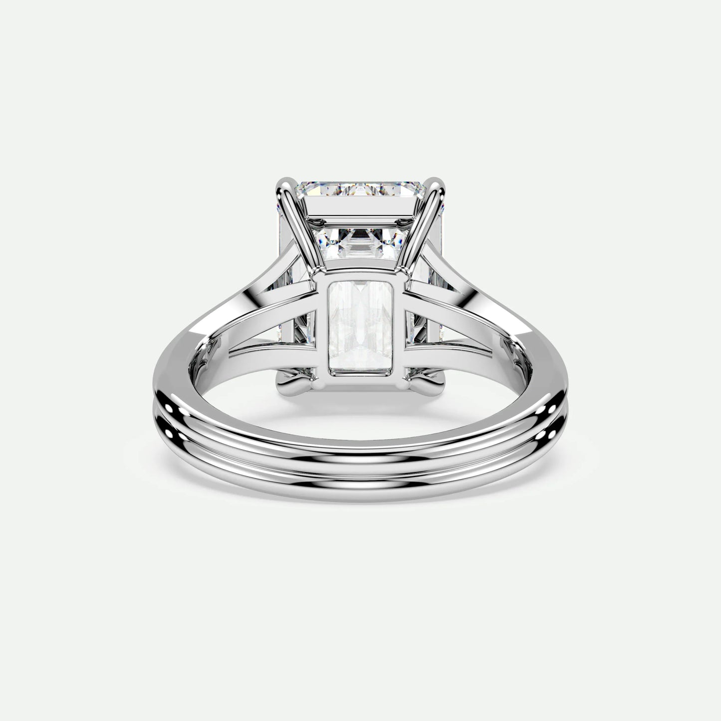 Emerald - Silver (White Gold)