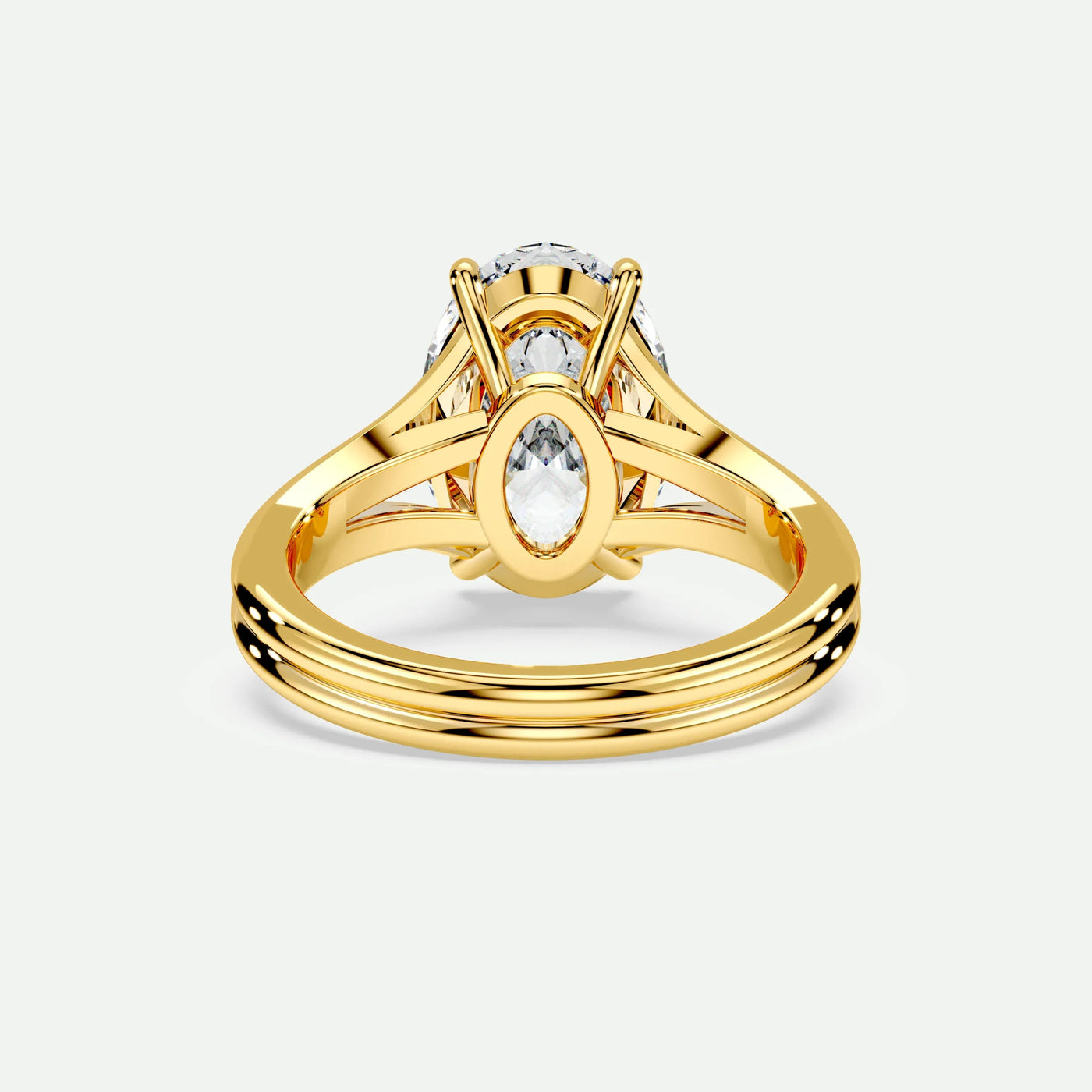 Oval - Silver (Yellow Gold)