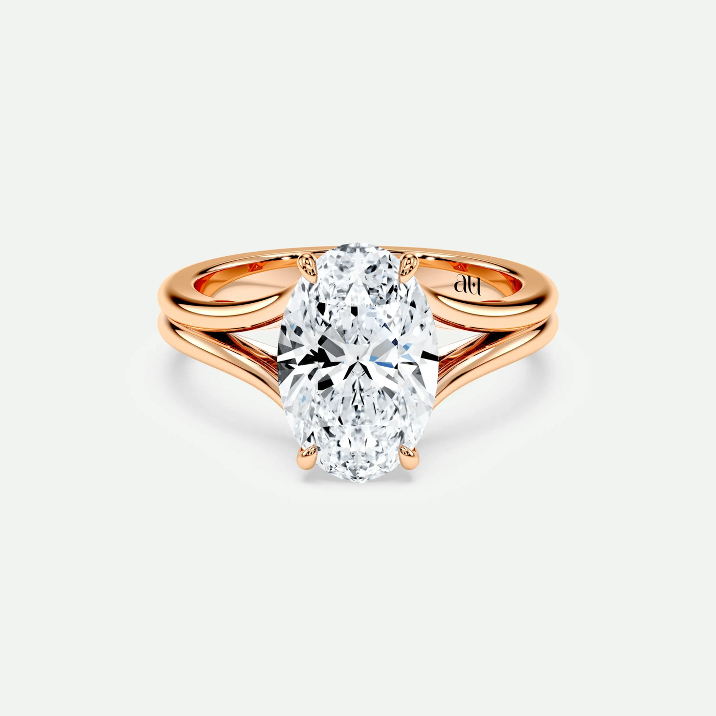 Oval - Silver (Rose Gold)