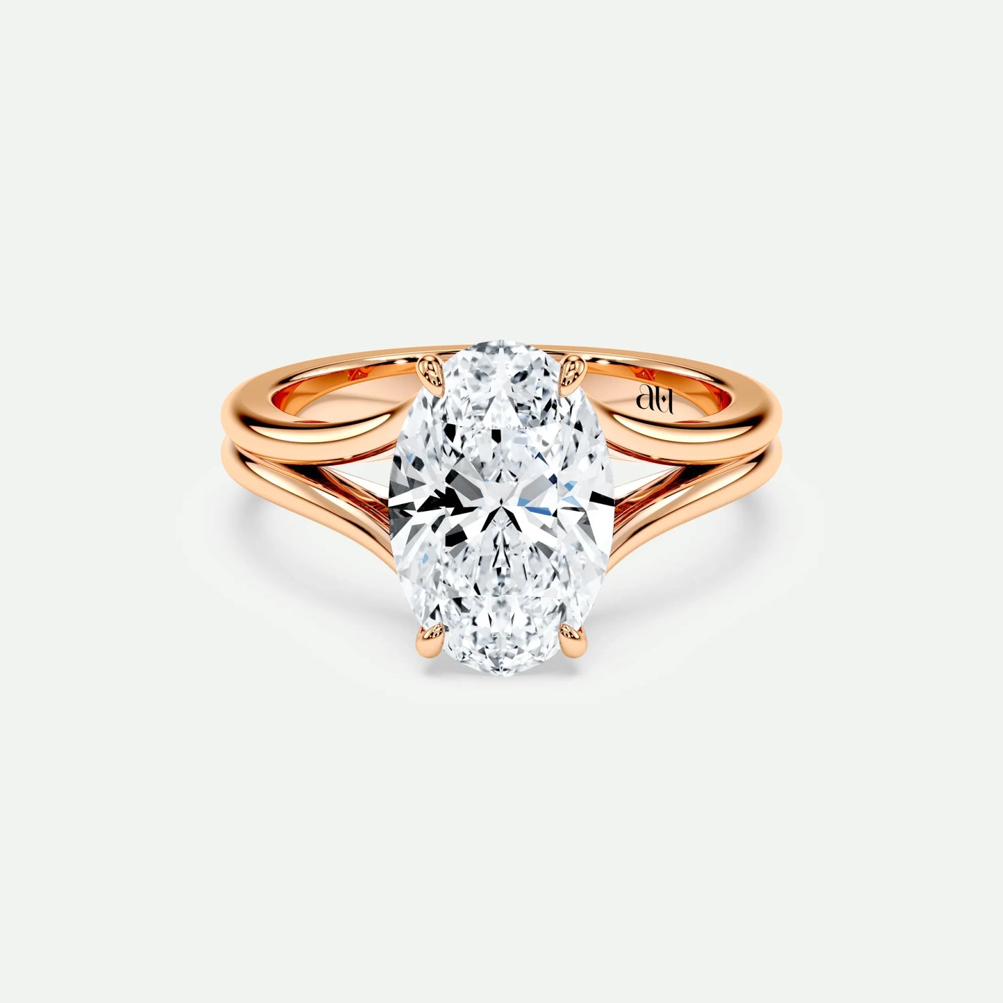Oval - Silver (Rose Gold)