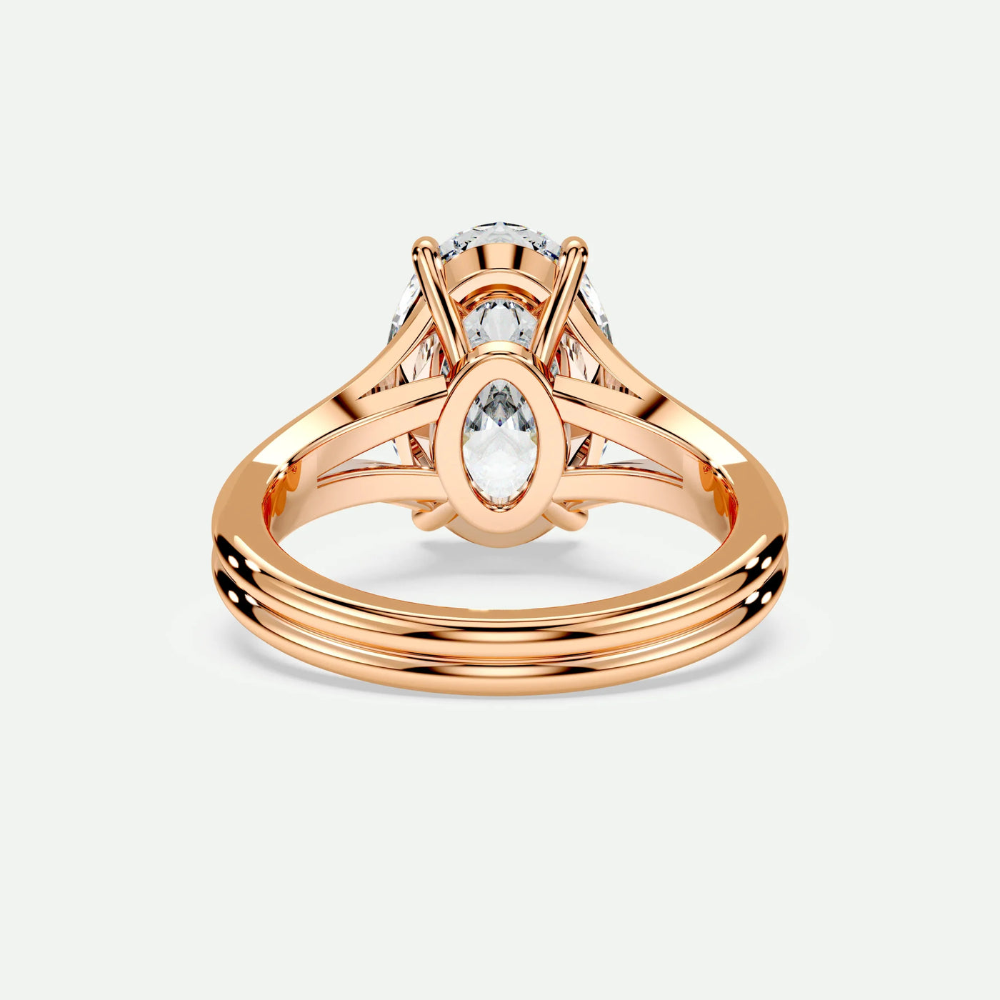 Oval - Silver (Rose Gold)