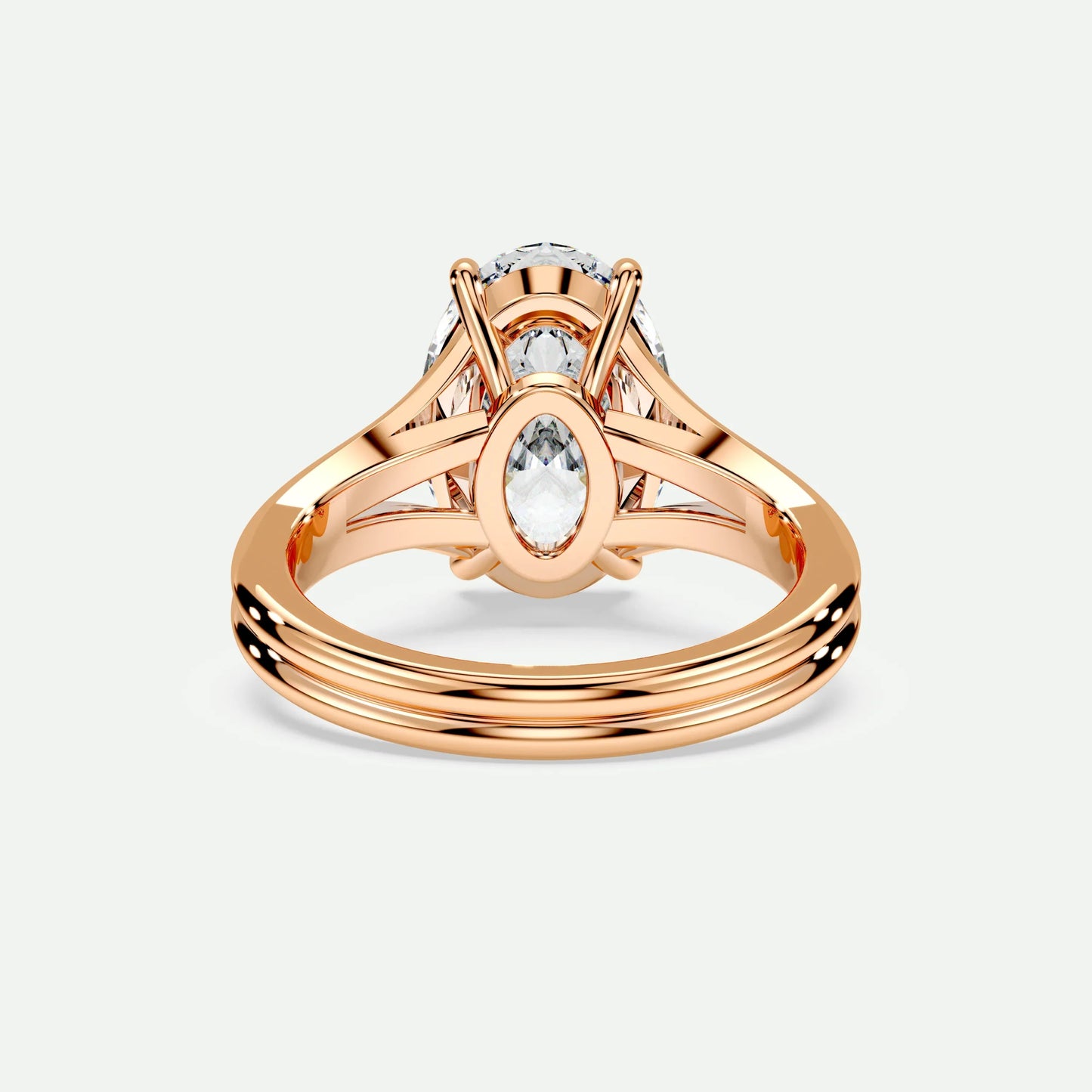Oval - Silver (Rose Gold)