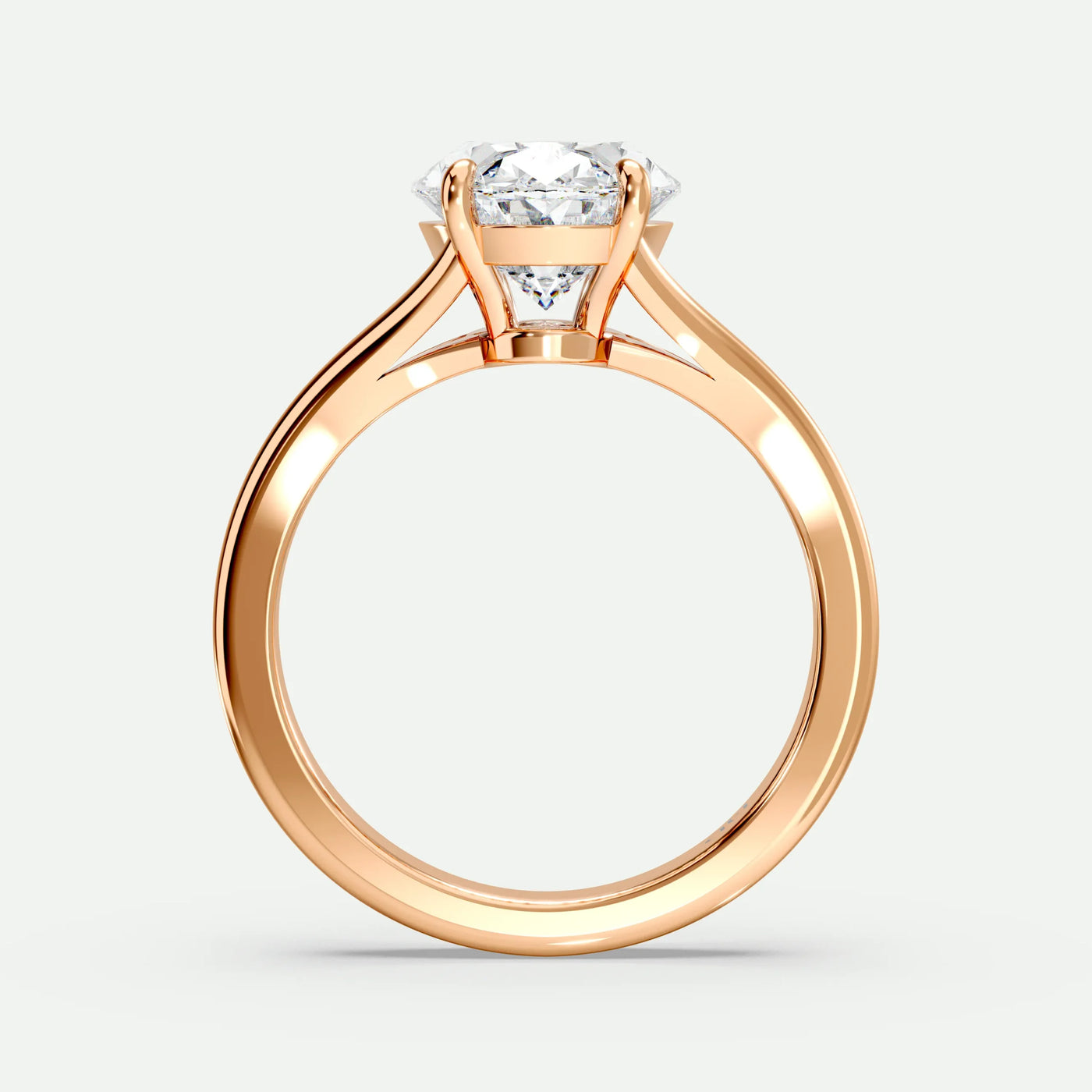 Oval - Silver (Rose Gold)