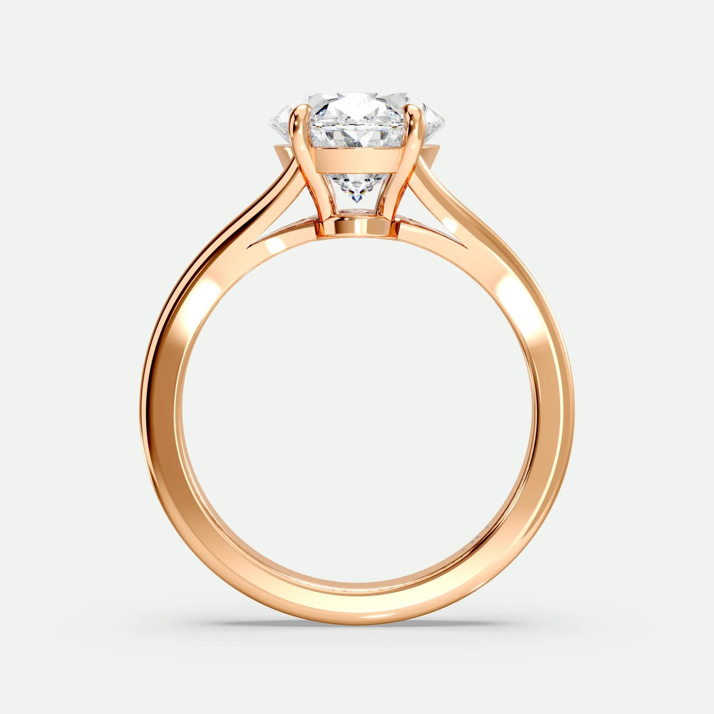 Oval - Silver (Rose Gold)