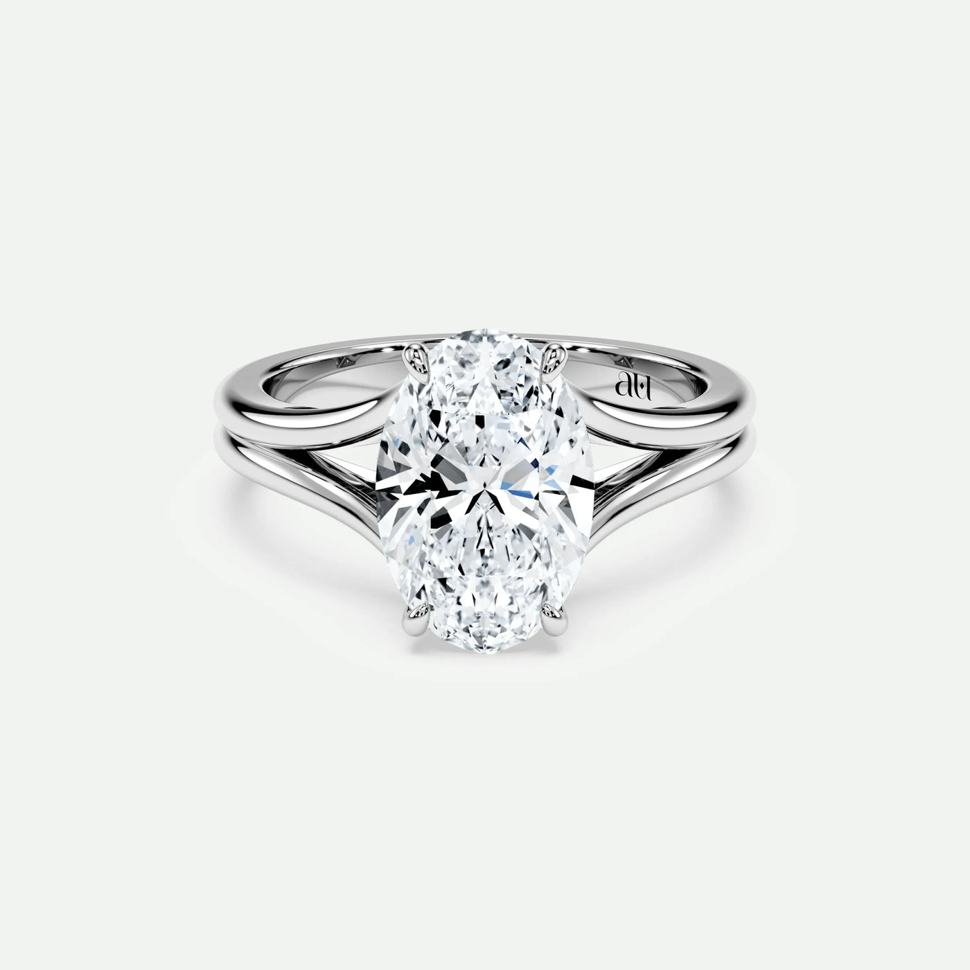 Oval - Silver (White Gold)