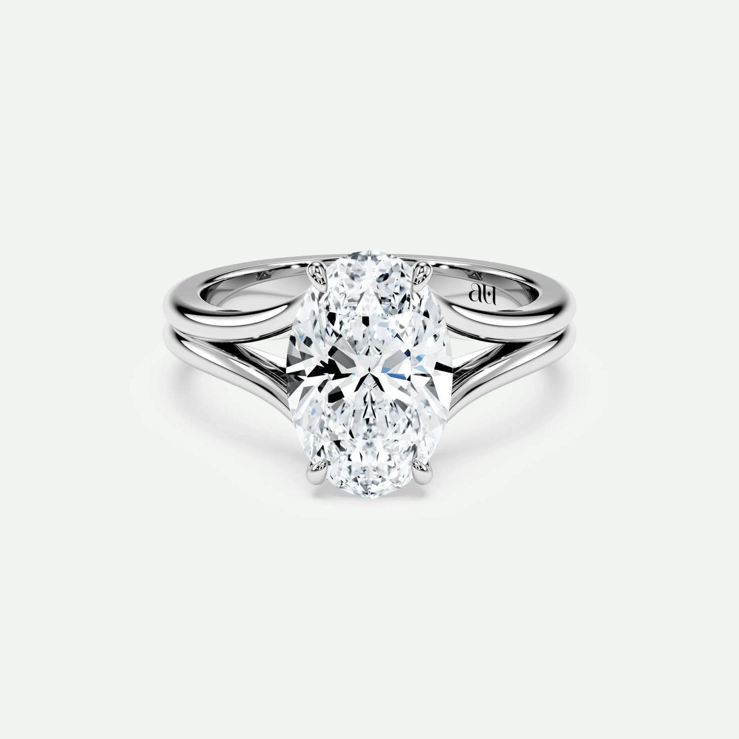 Oval - Silver (White Gold)