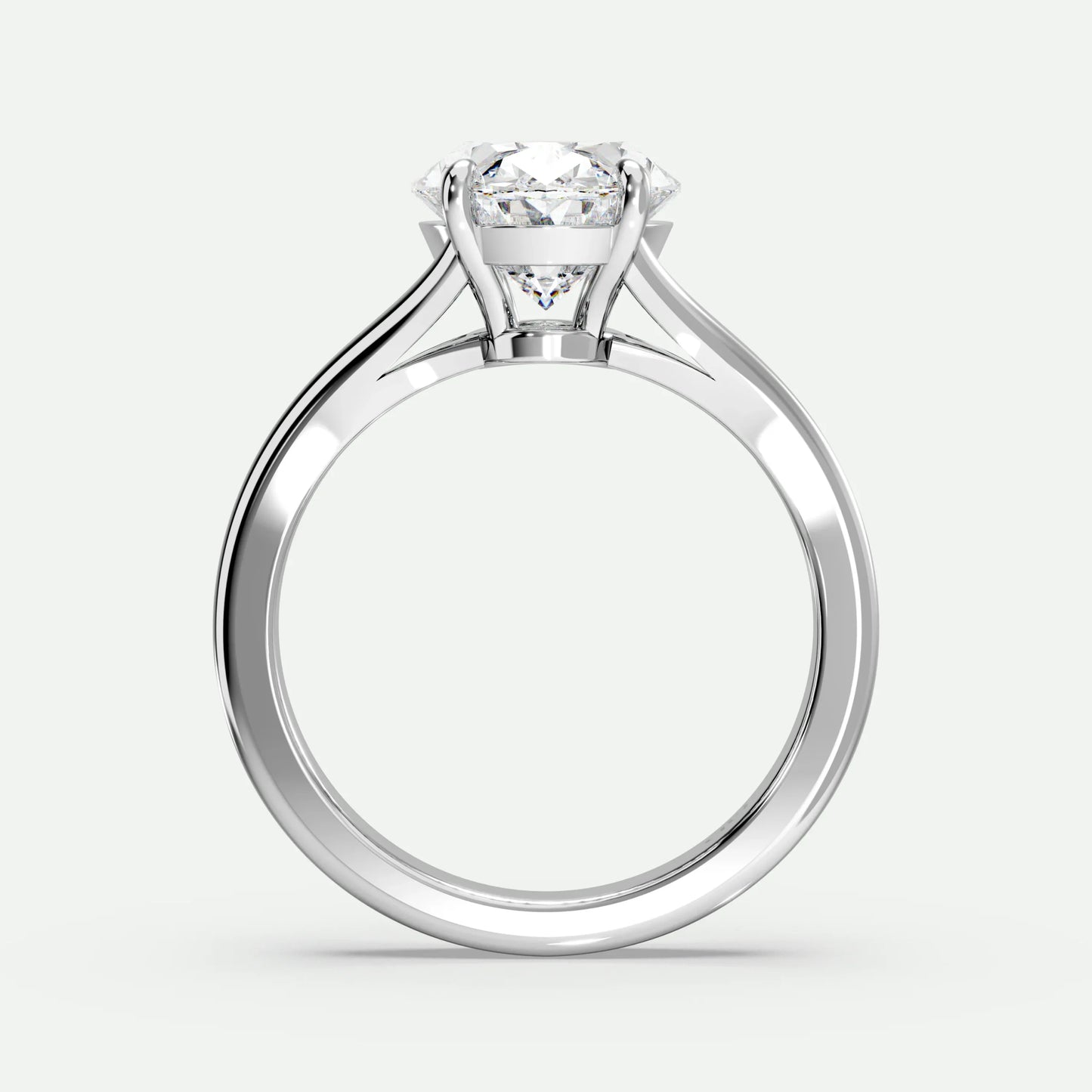 Oval - Silver (White Gold)