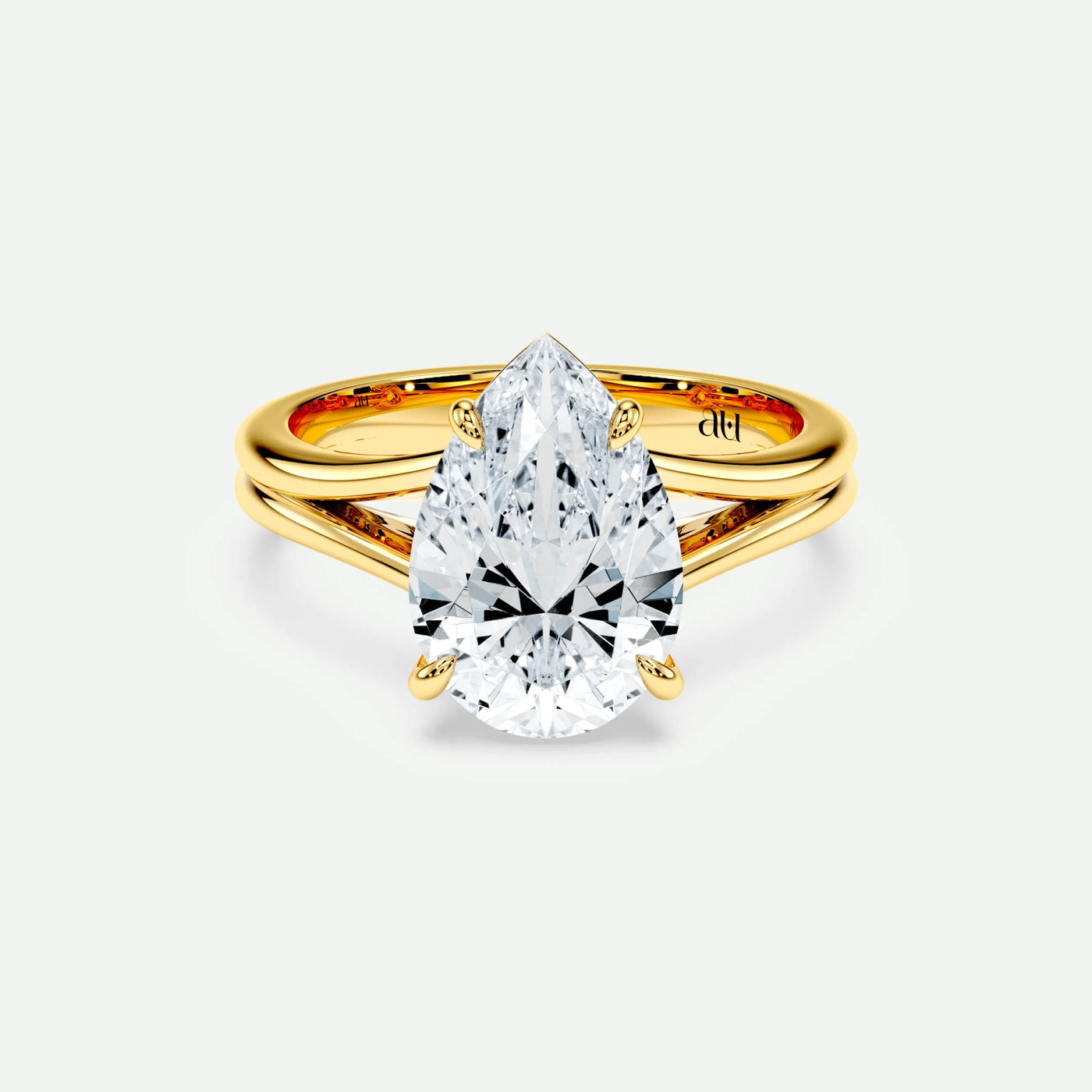 Pear - Silver (Yellow Gold)