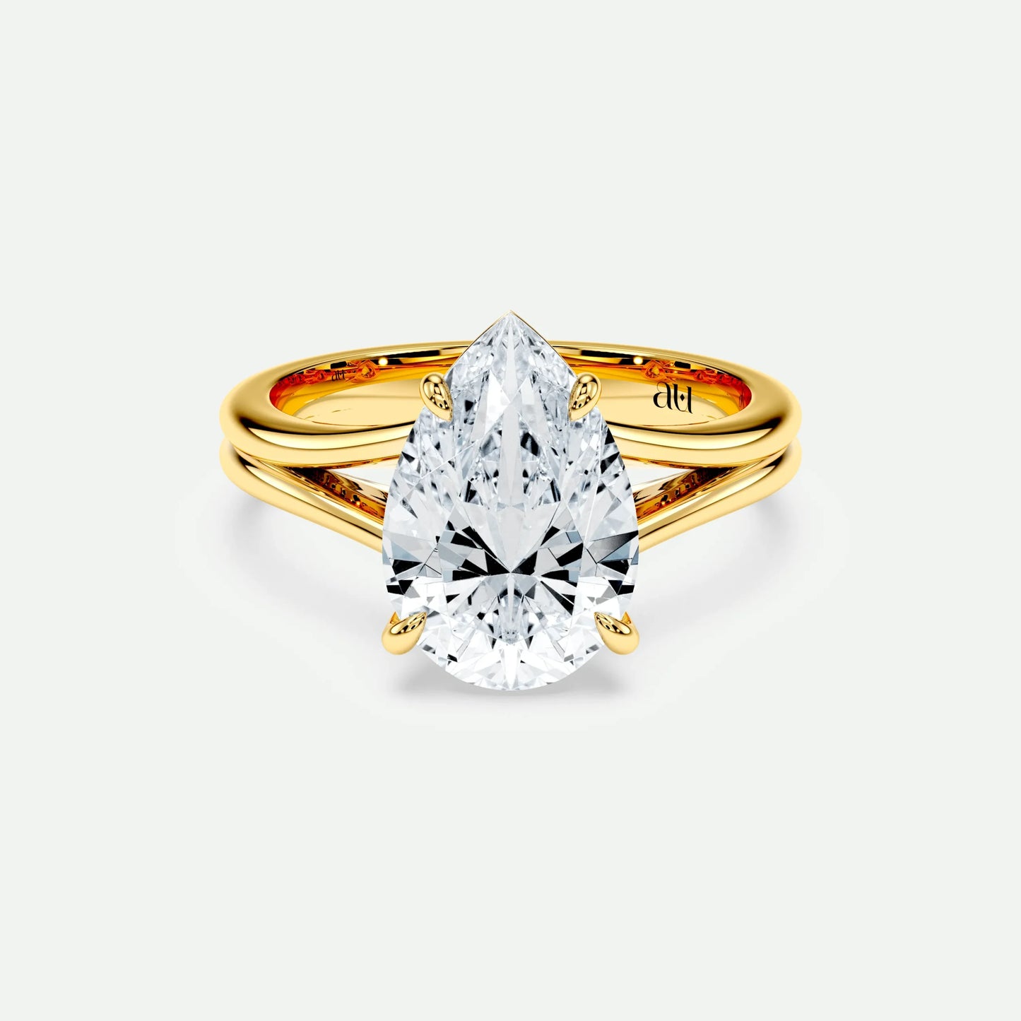 Pear - Silver (Yellow Gold)