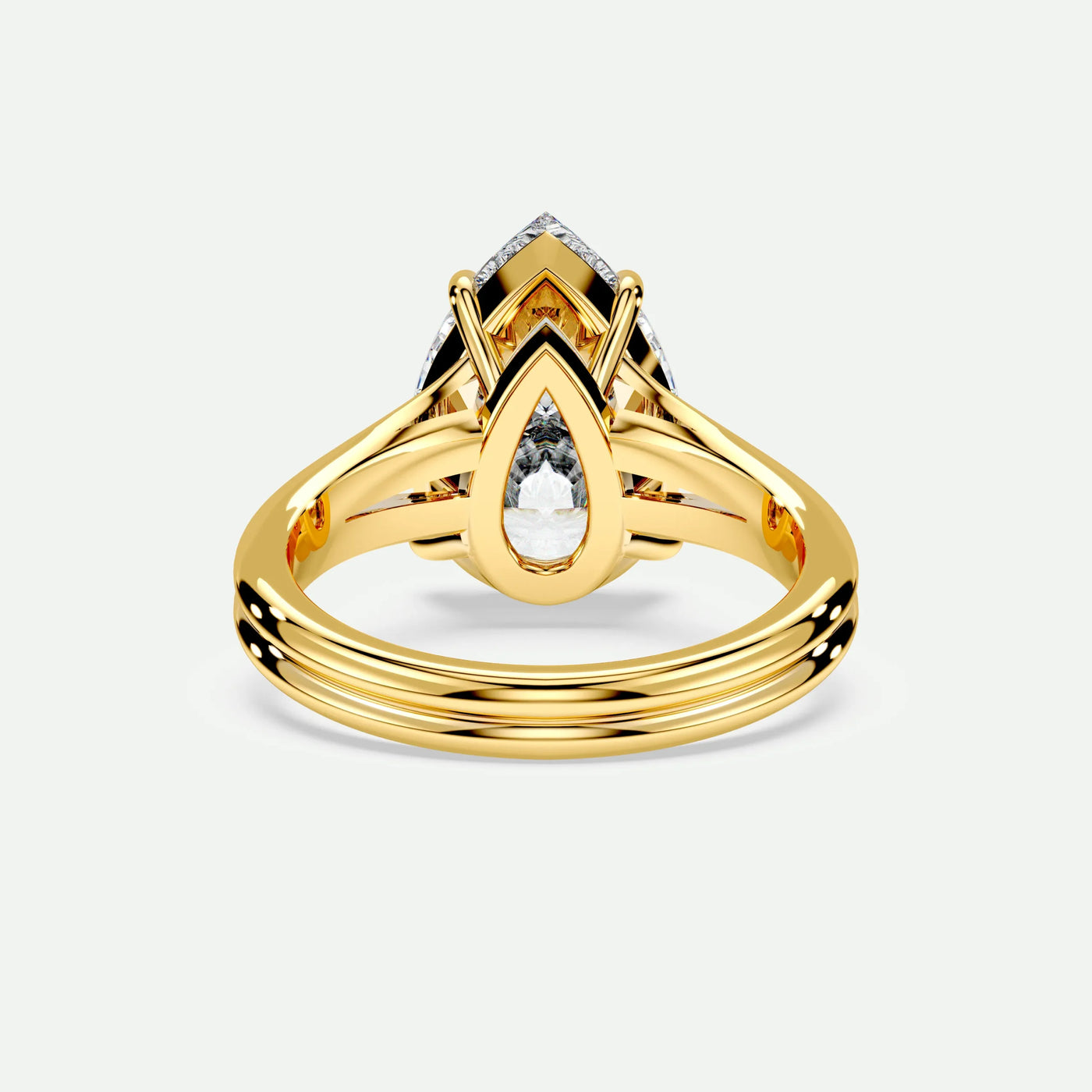 Pear - Silver (Yellow Gold)