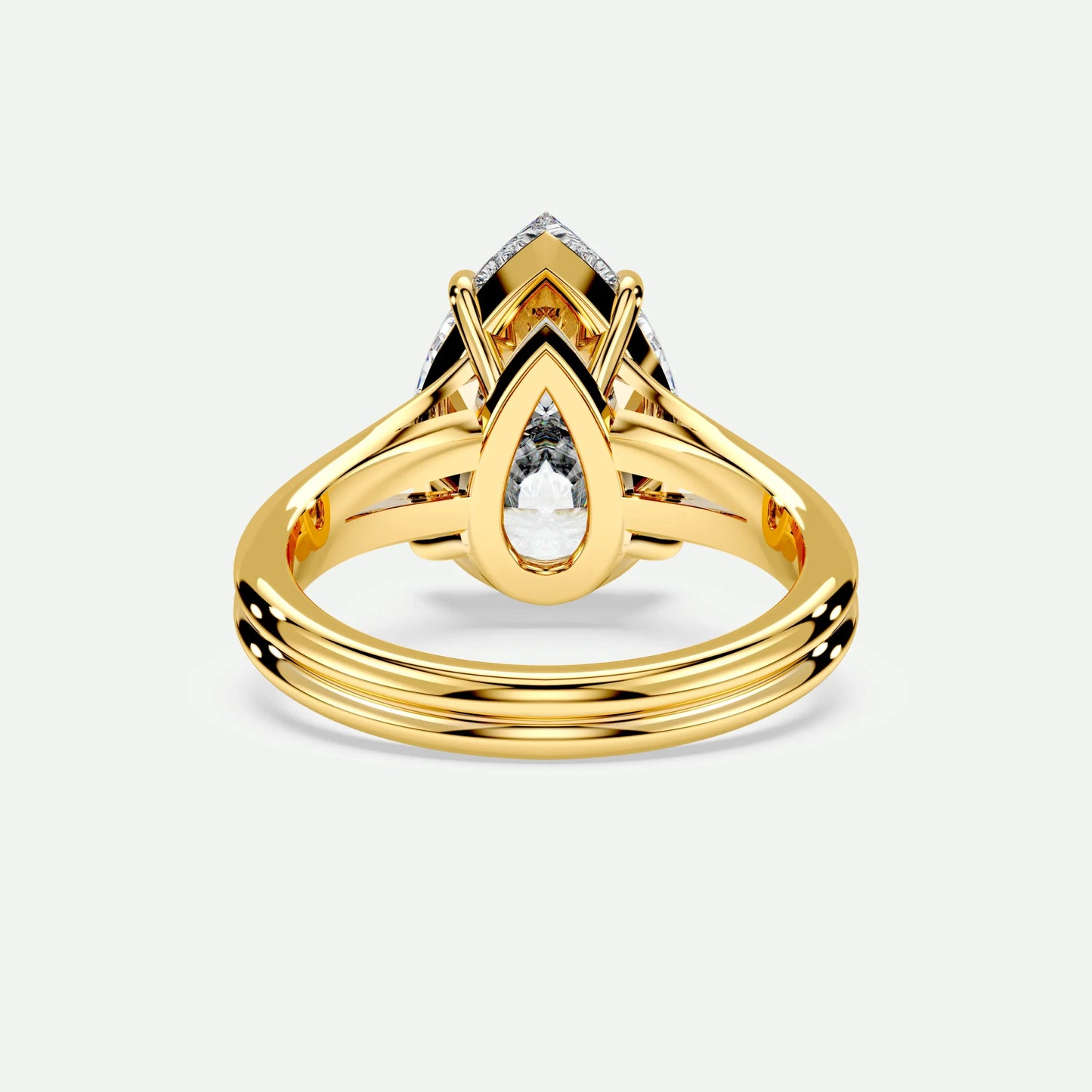 Pear - Silver (Yellow Gold)