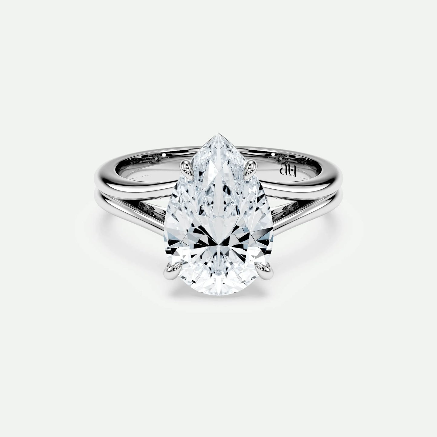 Pear - Silver (White Gold)