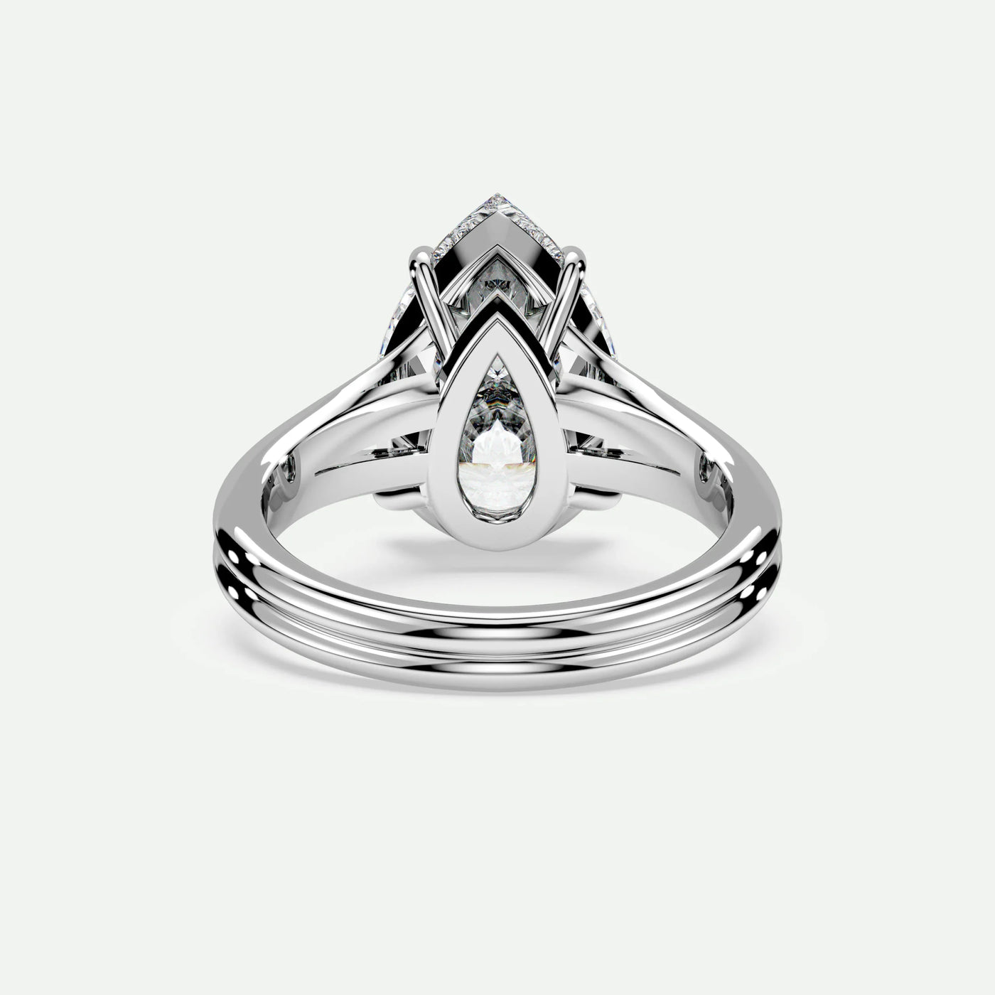 Pear - Silver (White Gold)