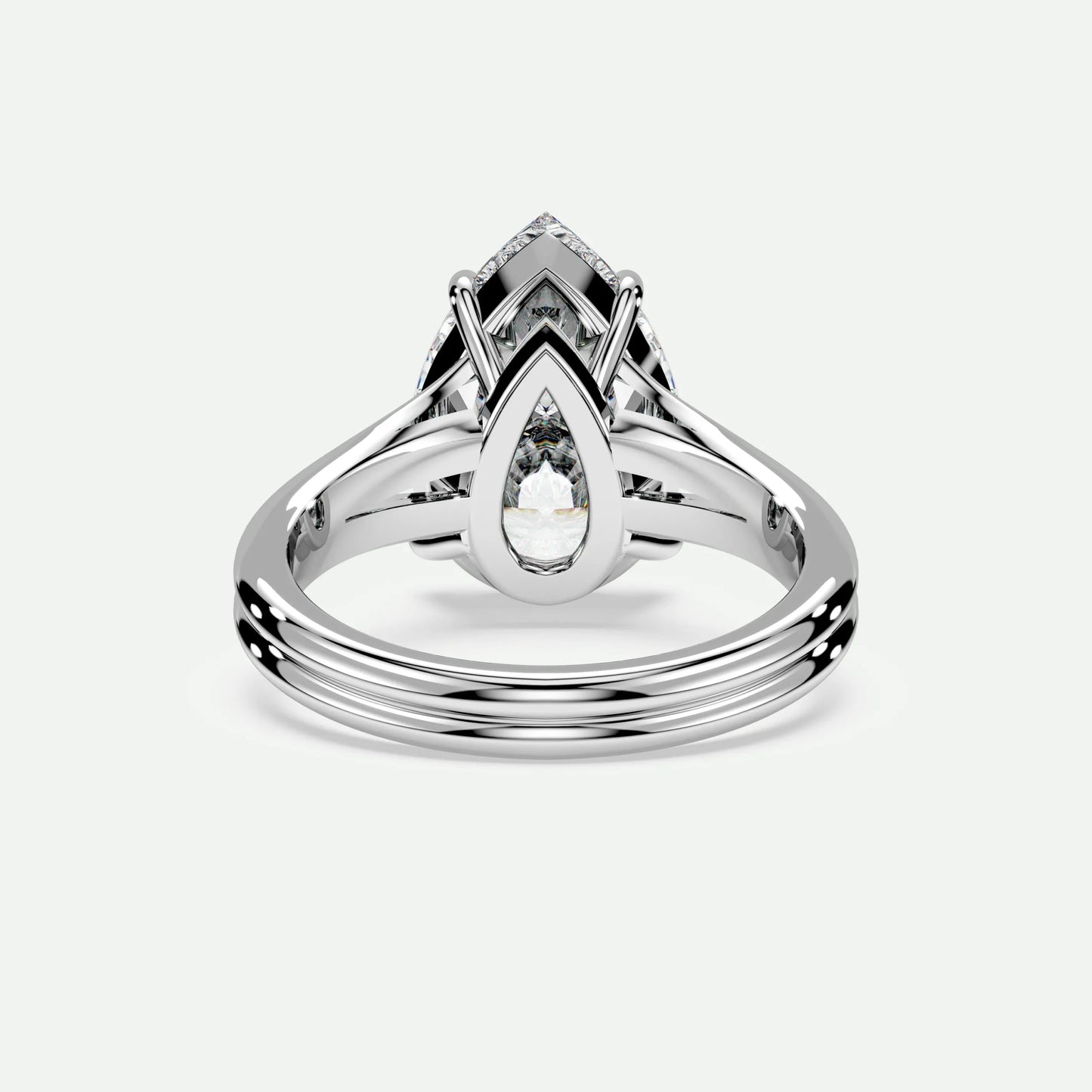 Pear - Silver (White Gold)