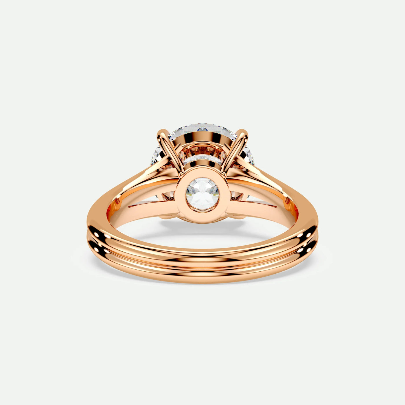 Round - Silver (Rose Gold)