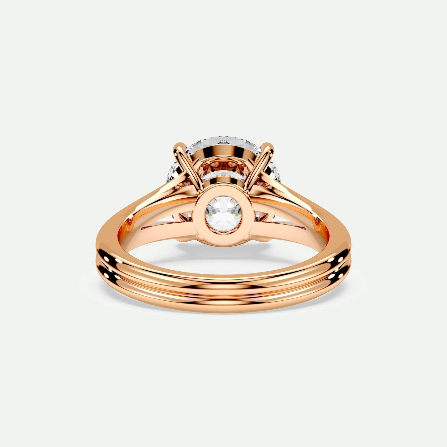Round - Silver (Rose Gold)
