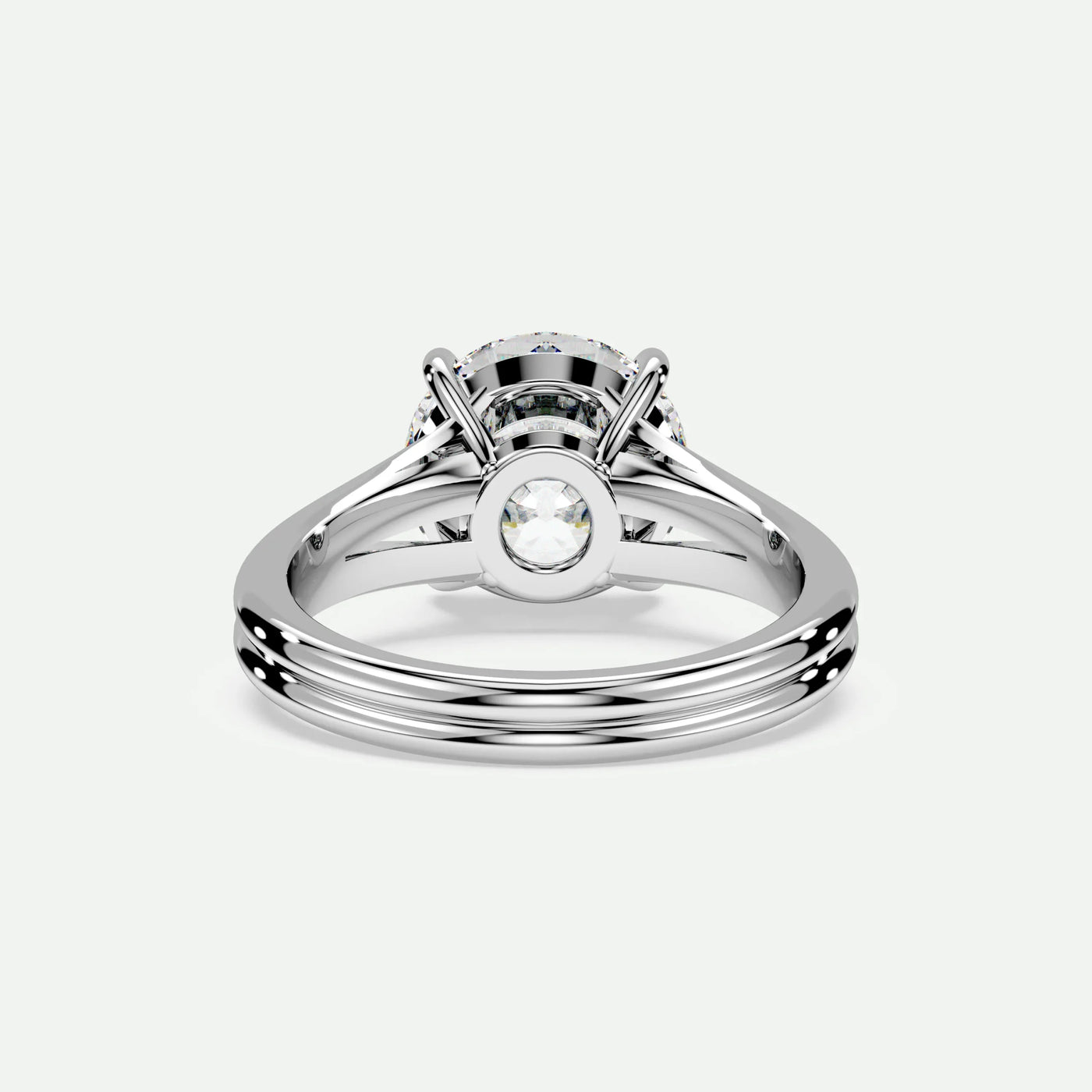 Round - Silver (White Gold)