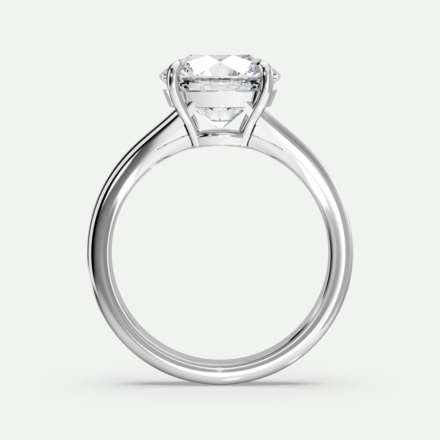 Round - Silver (White Gold)