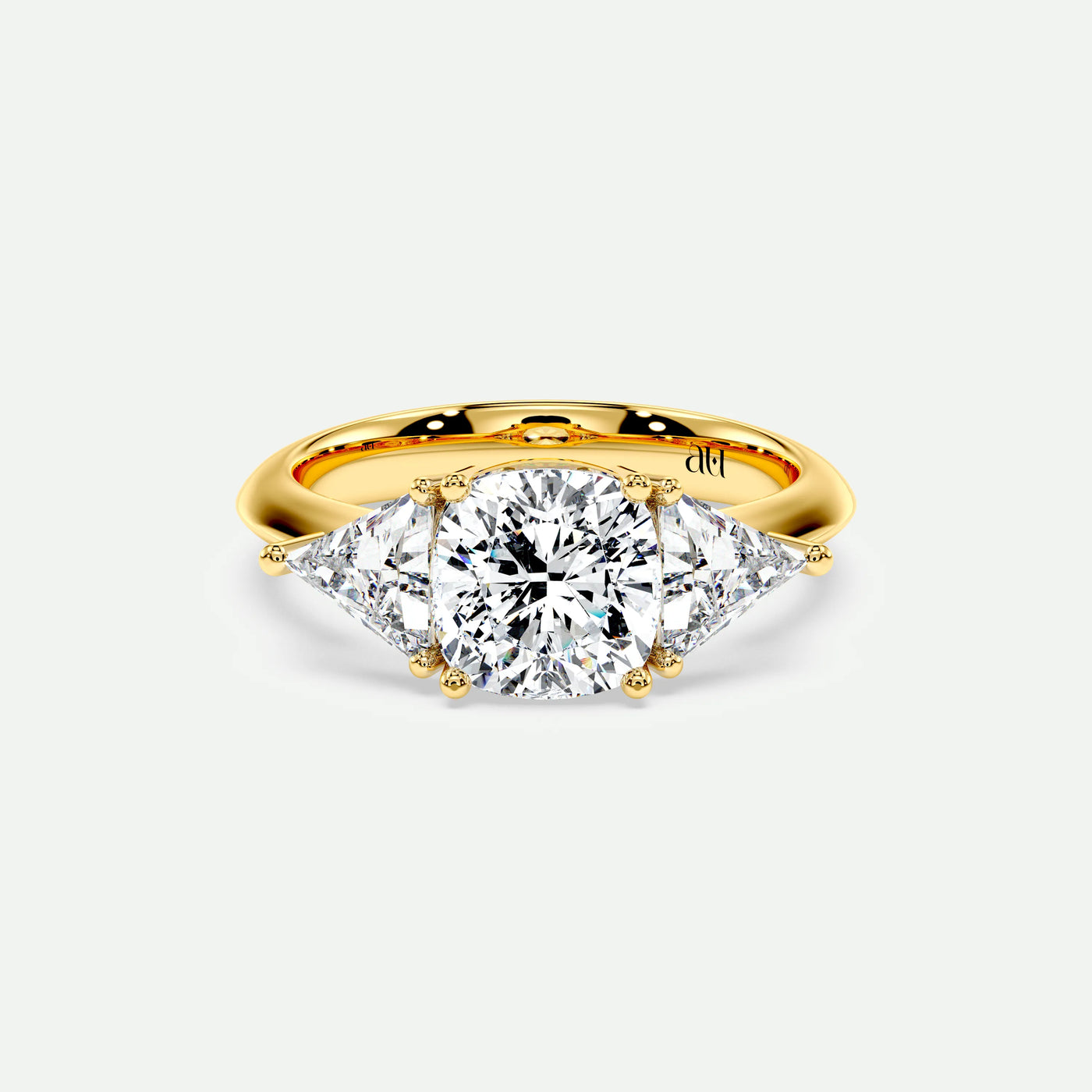 Cushion - Silver (Yellow Gold)