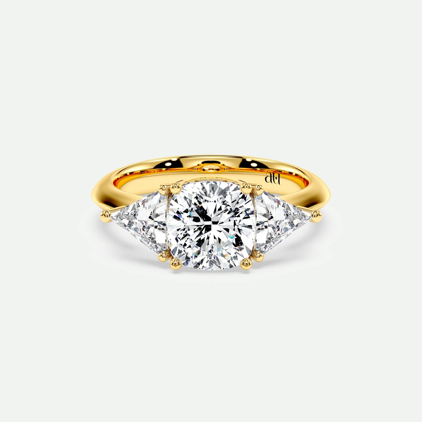 Cushion - Silver (Yellow Gold)