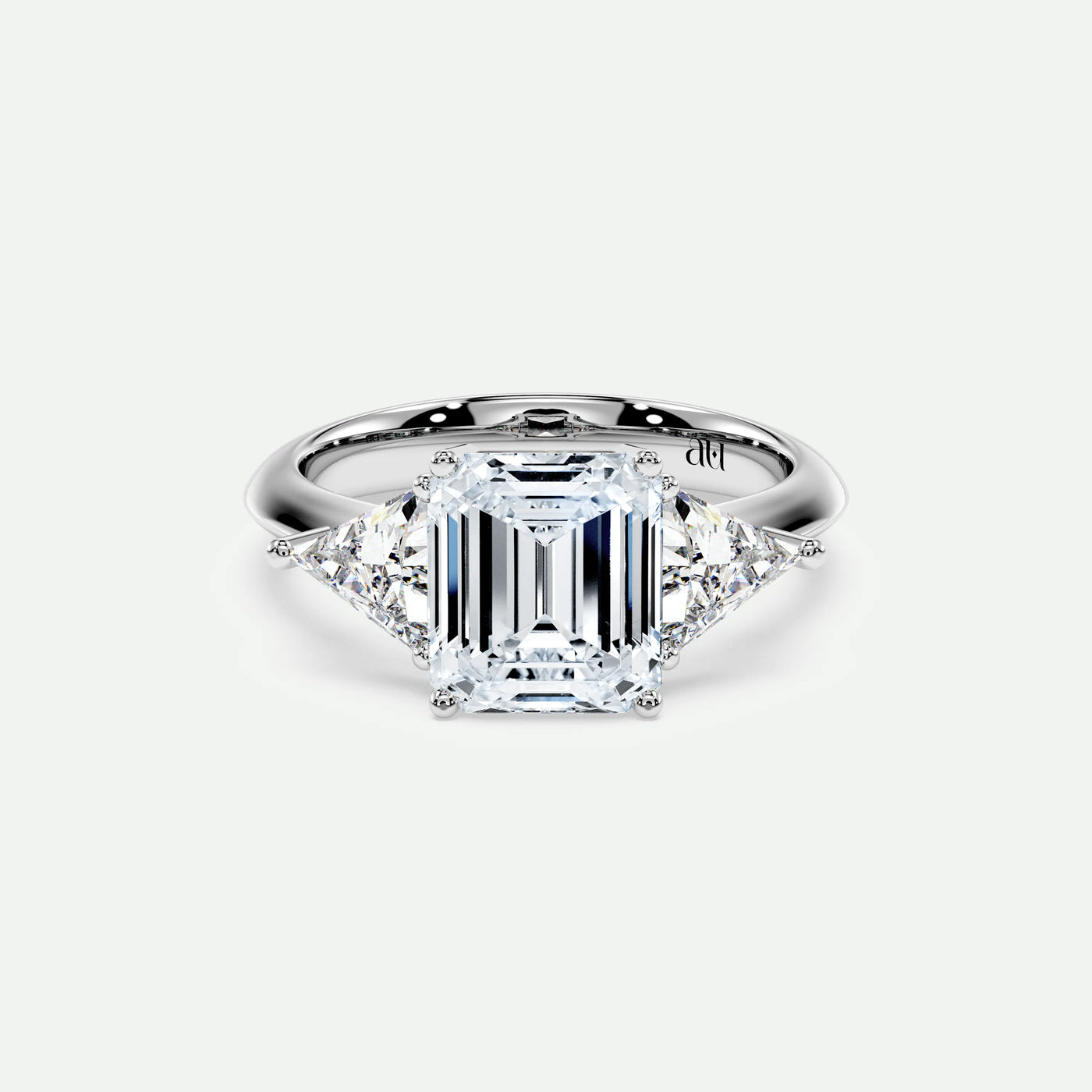 Emerald - Silver (White Gold)