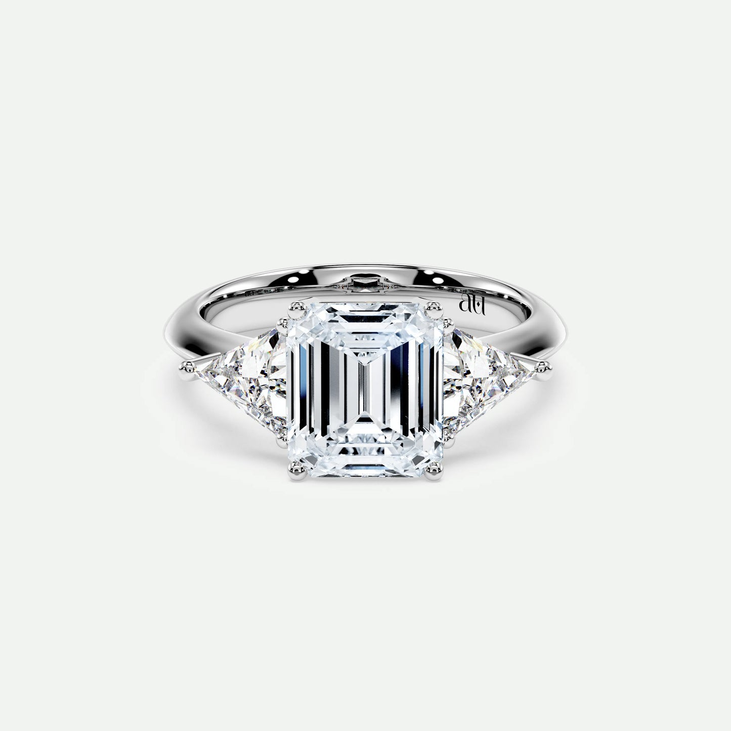 Emerald - Silver (White Gold)