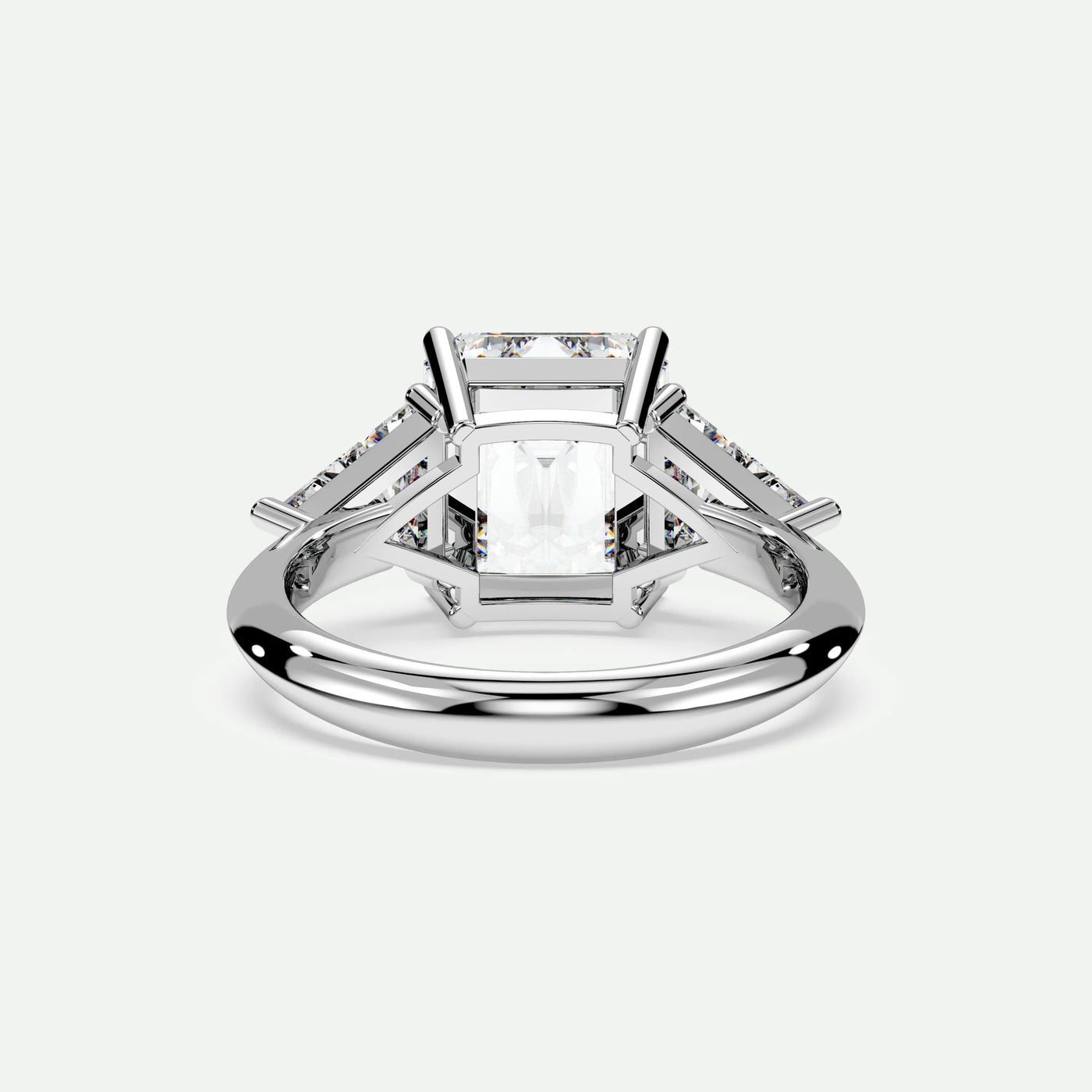 Emerald - Silver (White Gold)
