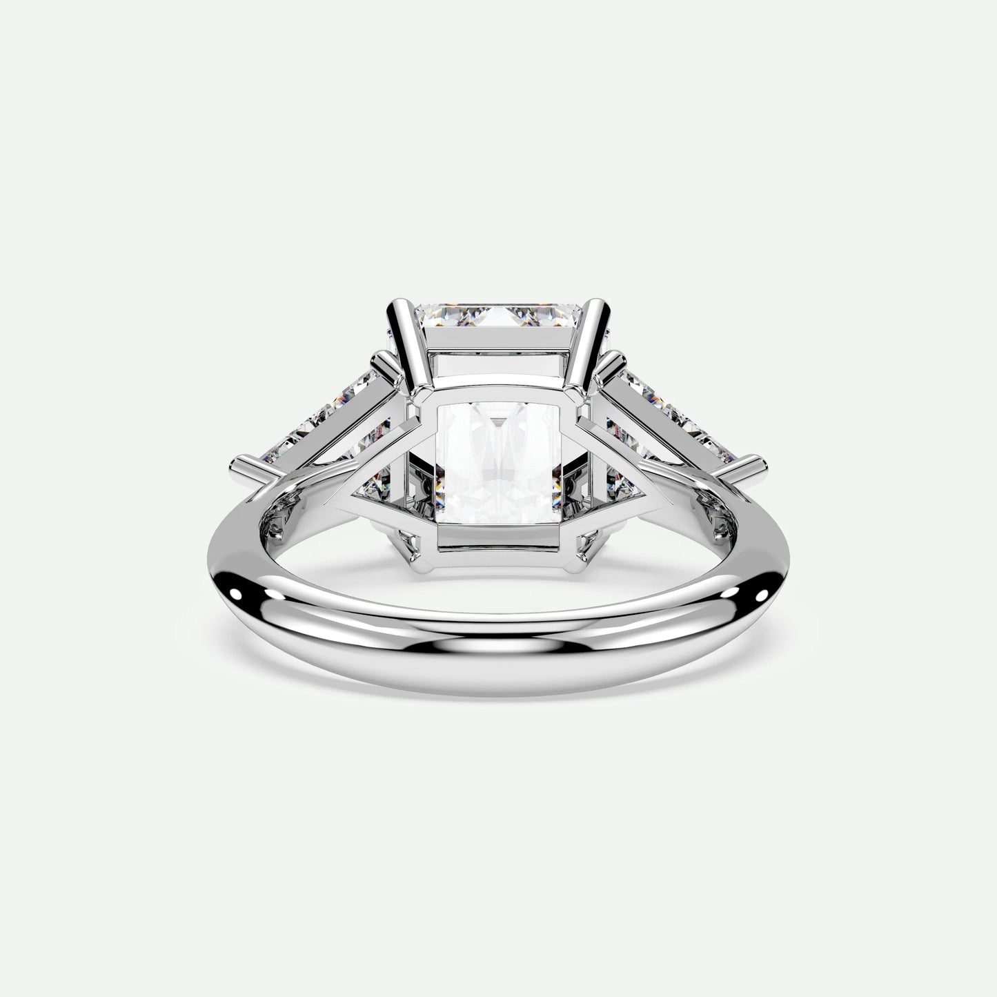 Emerald - Silver (White Gold)