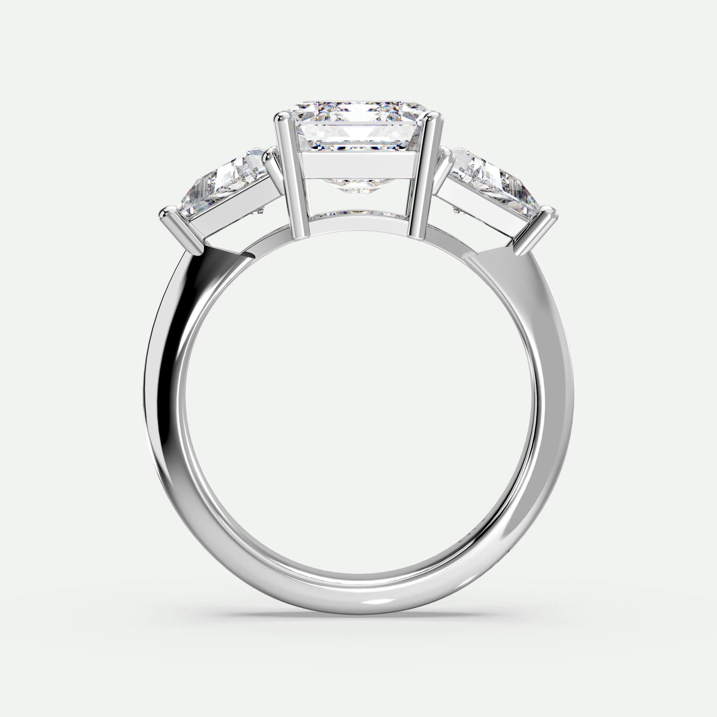 Emerald - Silver (White Gold)