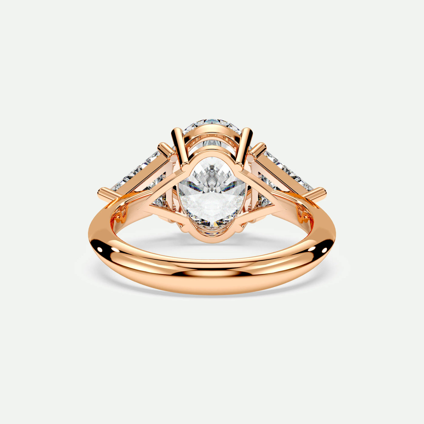 Oval - Silver (Rose Gold)
