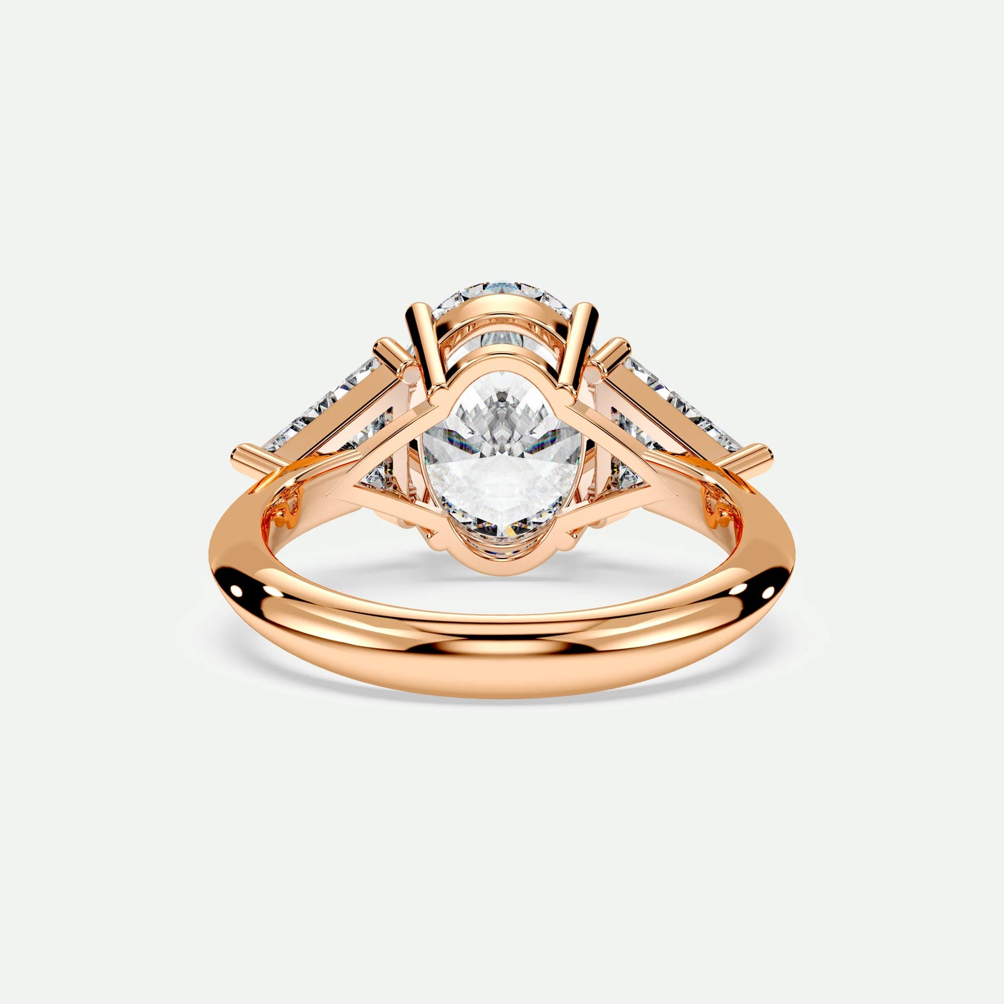 Oval - Silver (Rose Gold)