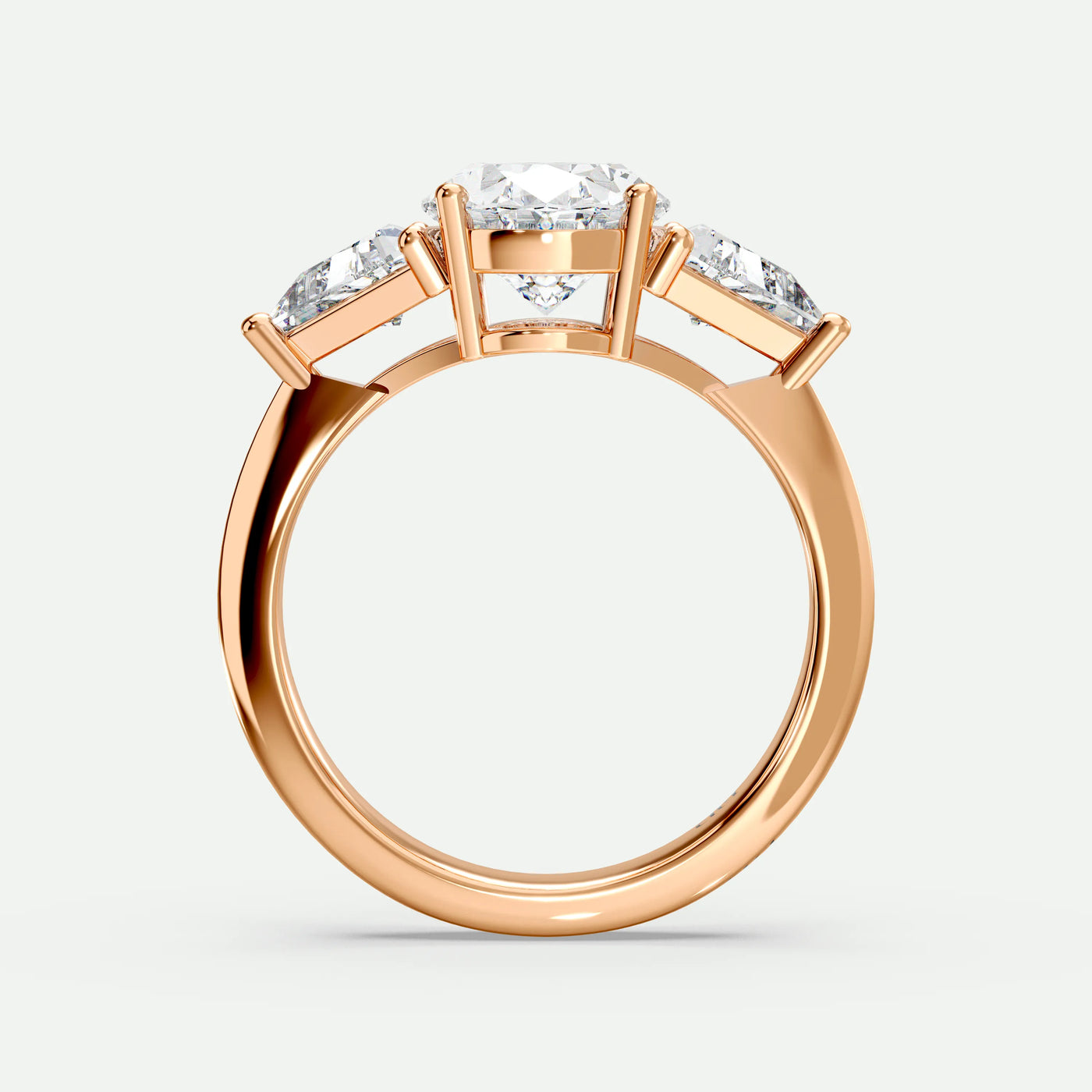 Oval - Silver (Rose Gold)
