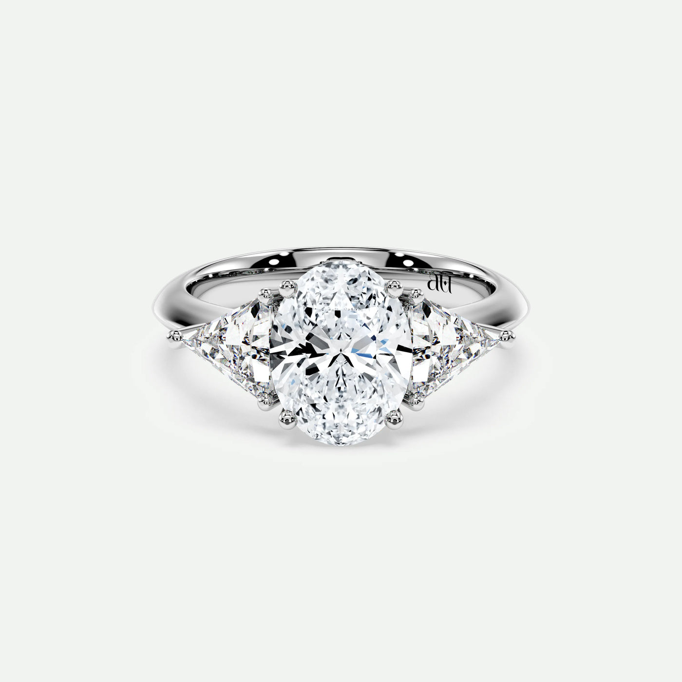 Oval - Silver (White Gold)