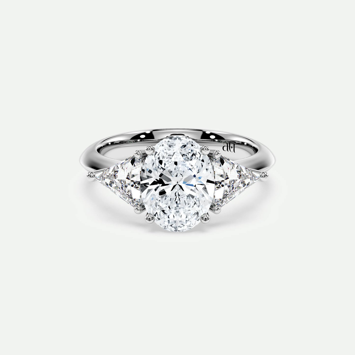 Oval - Silver (White Gold)