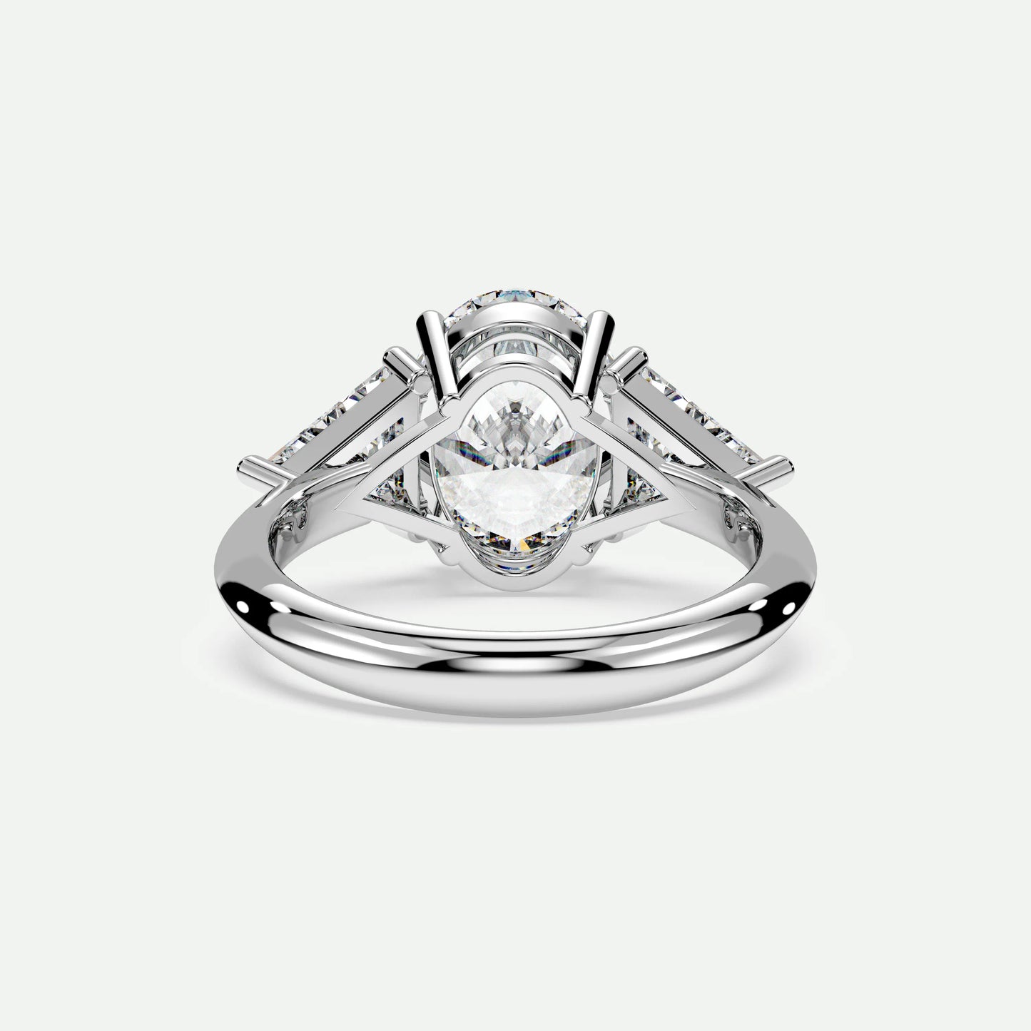 Oval - Silver (White Gold)