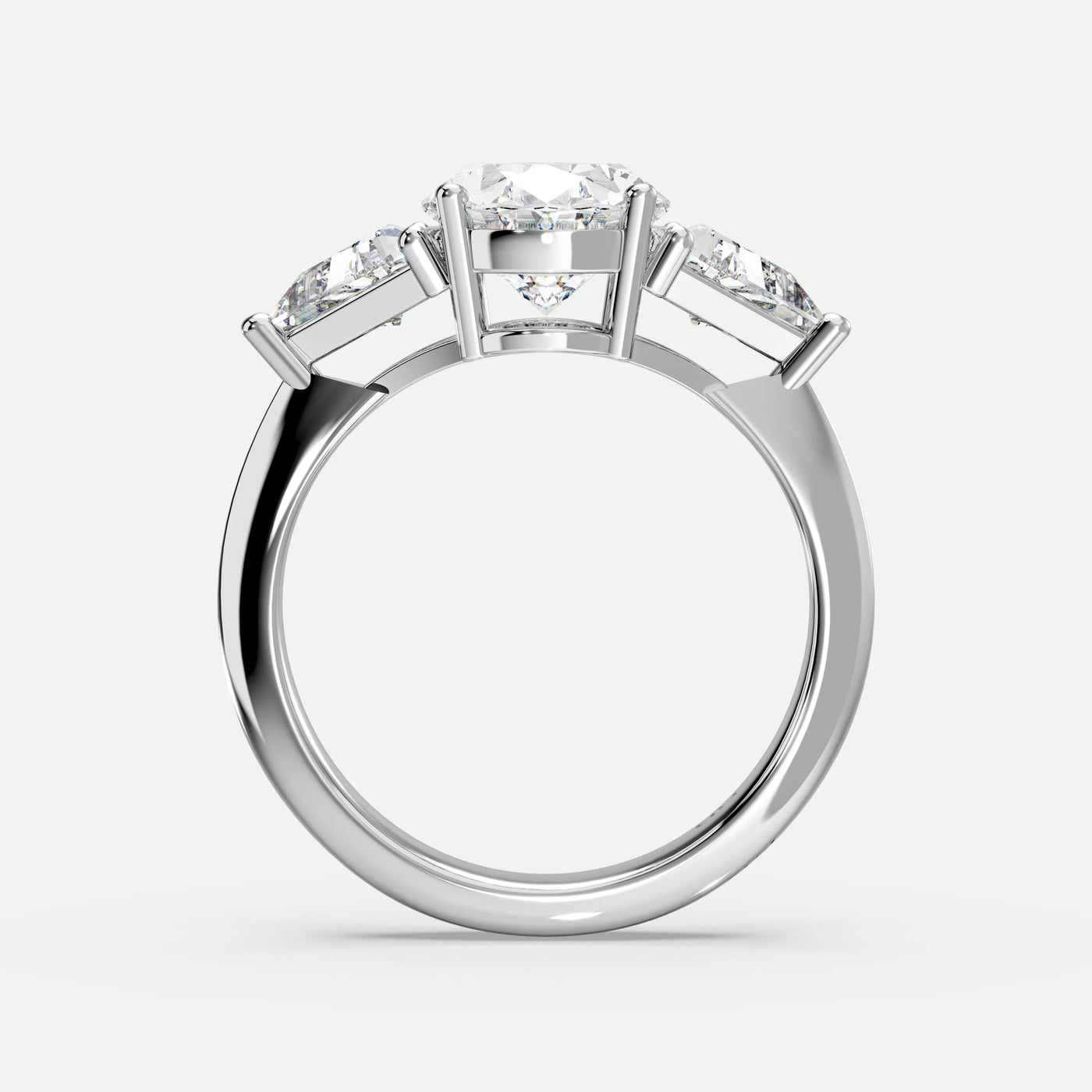 Oval - Silver (White Gold)