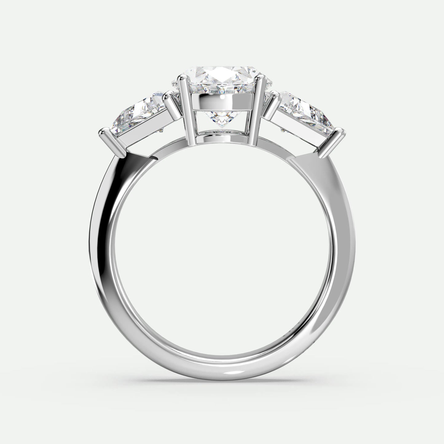 Oval - Silver (White Gold)