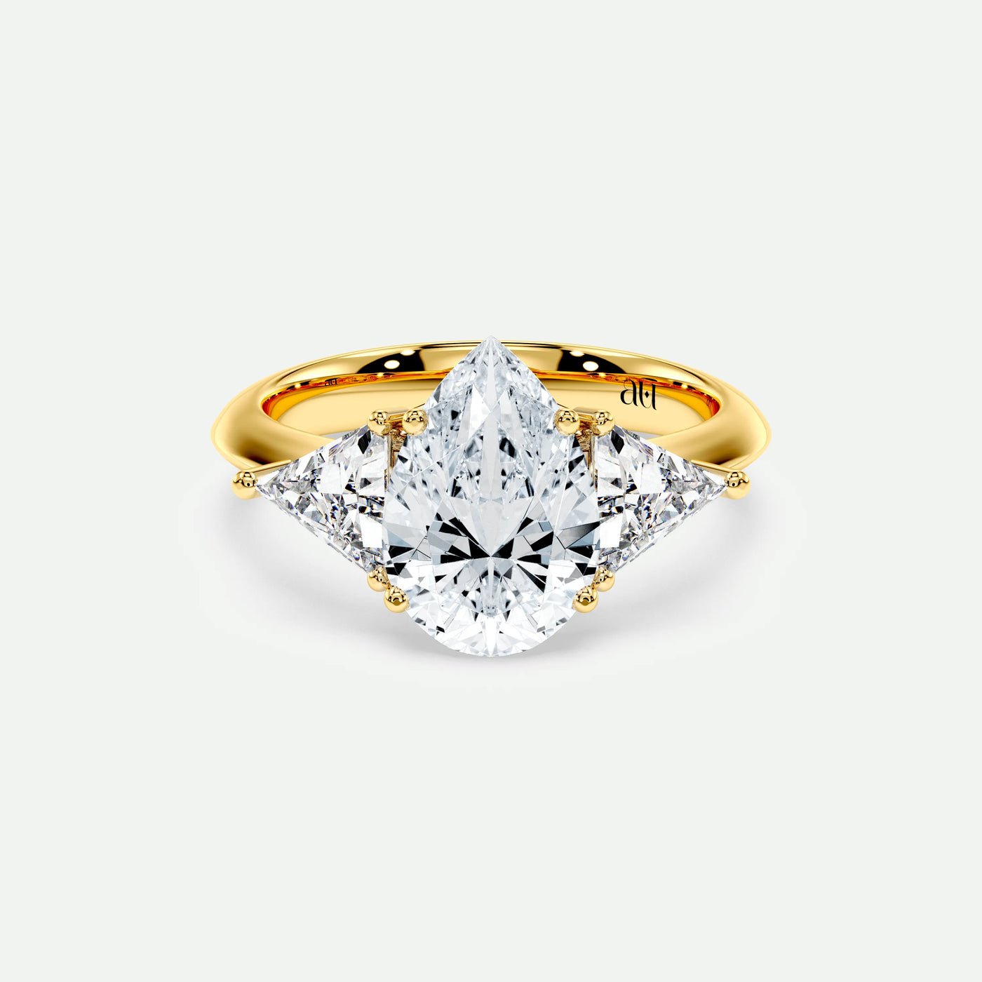 Pear - Silver (Yellow Gold)